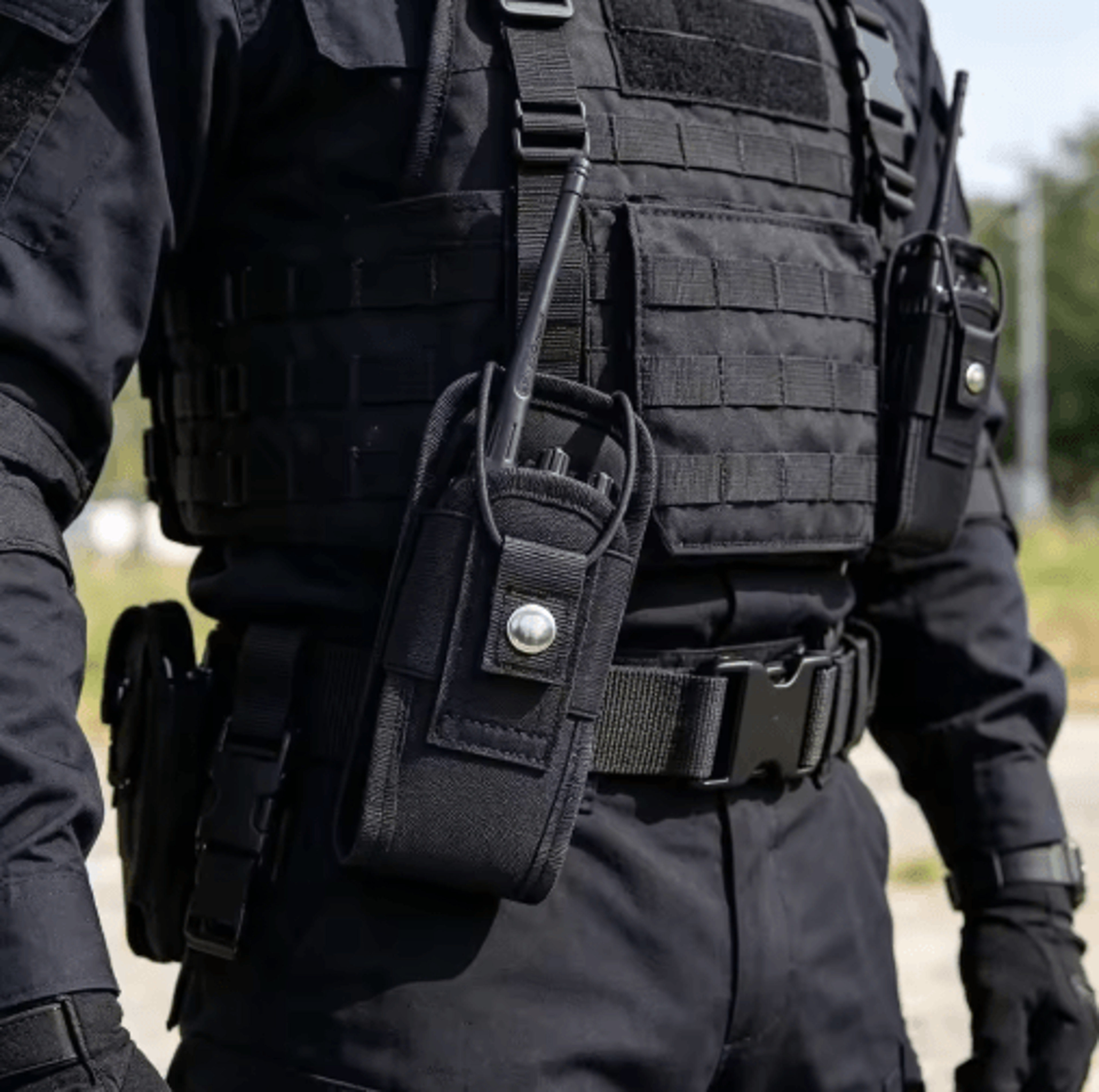 molle radio pouch, walkie talkie holder, tactical phone pouch, outdoor utility pouch, 600d oxford pouch