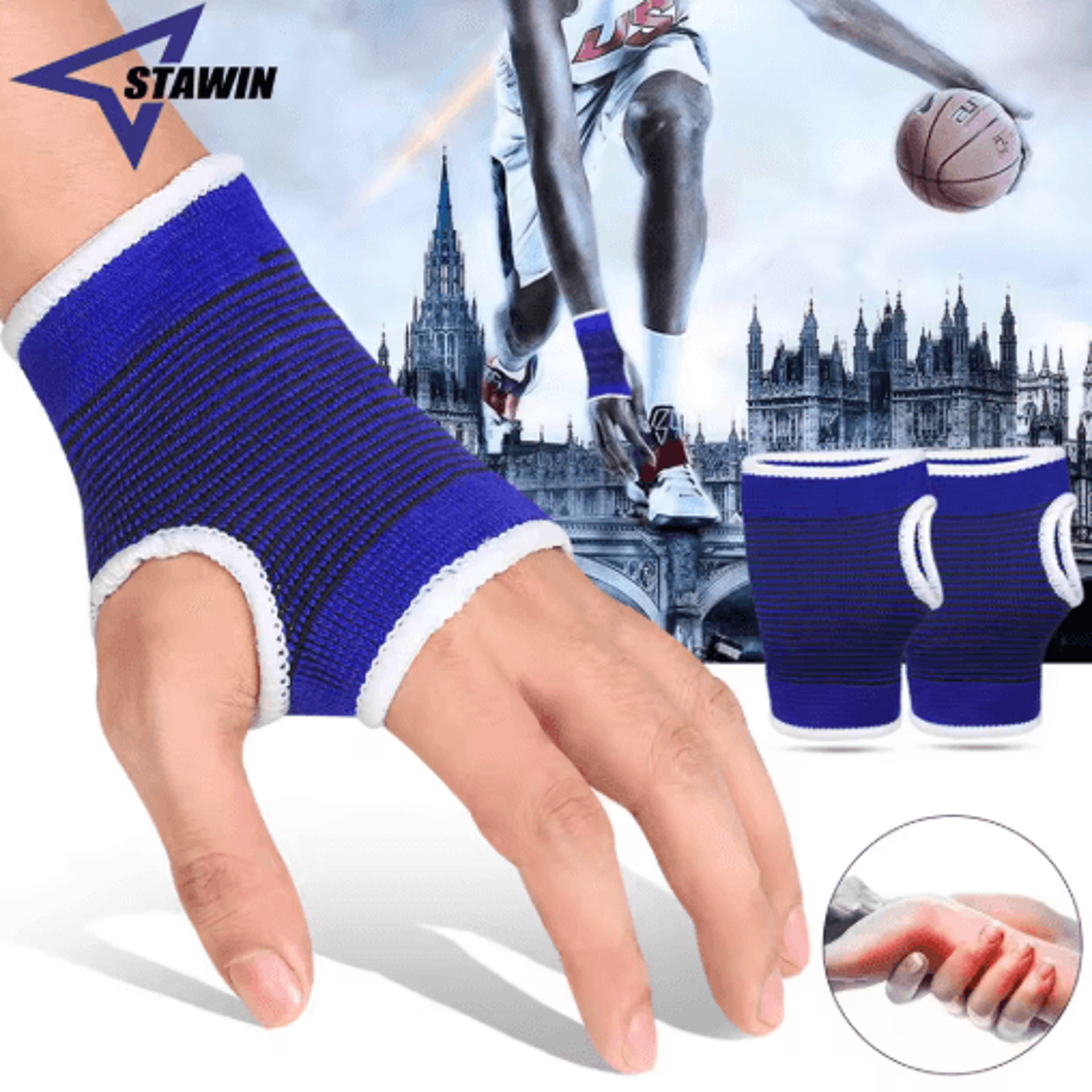2-pack adjustable wrist support braces – comfortable hand & wrist stabilizers for sports & everyday activities