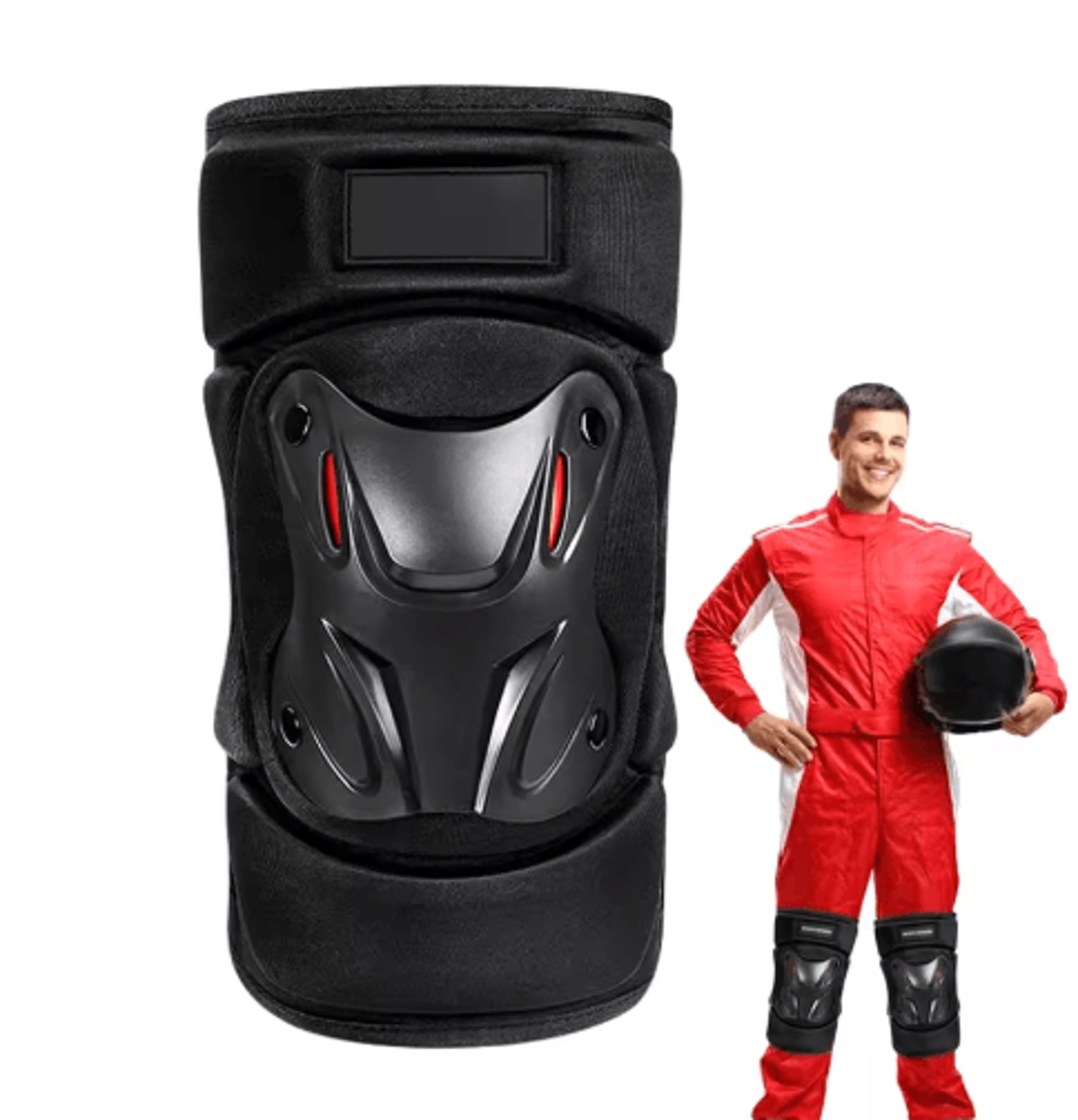 motorcycle knee & elbow protection pads – shock-absorbing safety guards for outdoor sports