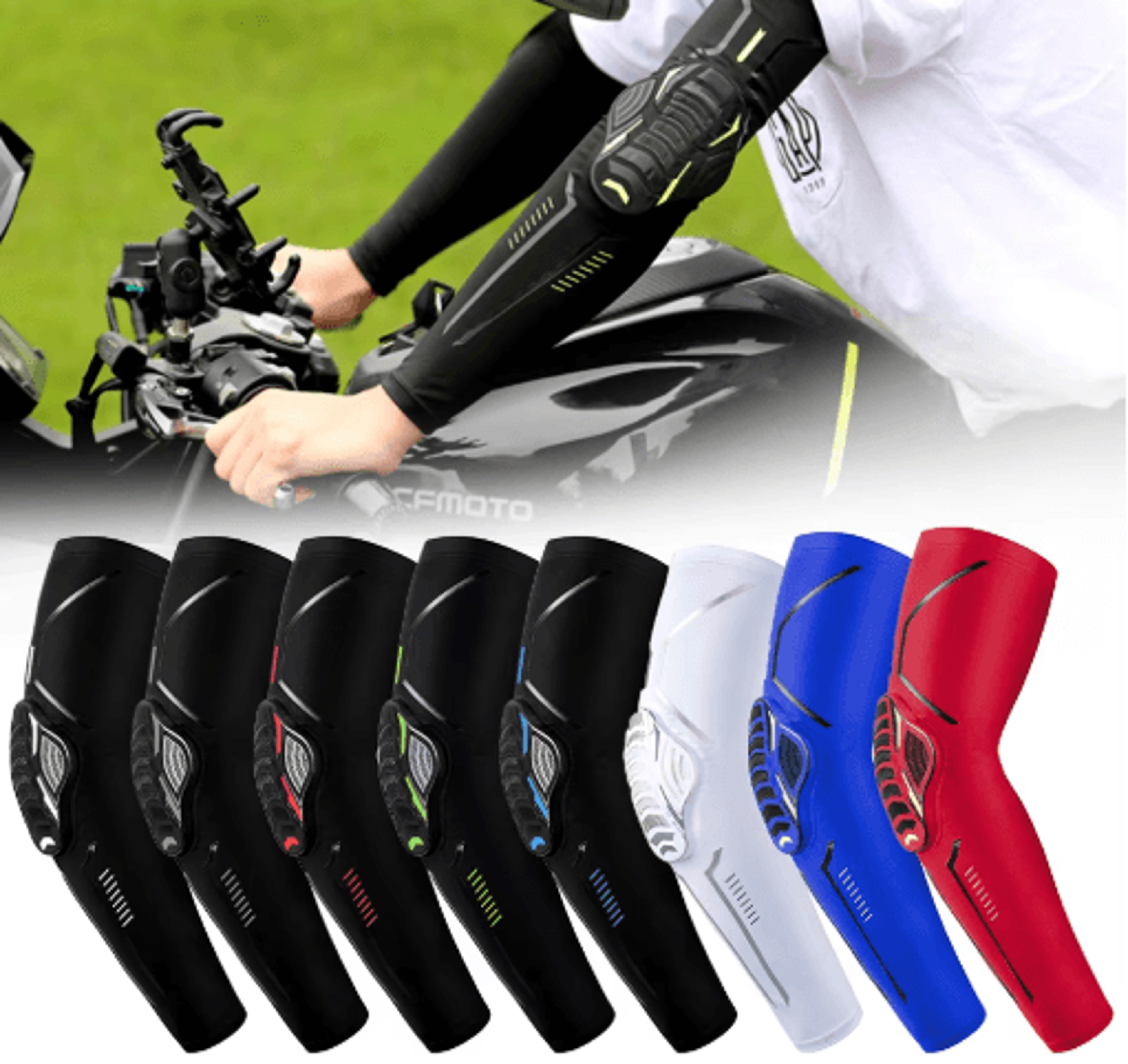 sports elbow compression sleeve with protective padding – impact-resistant arm support for basketball, football & cyclin