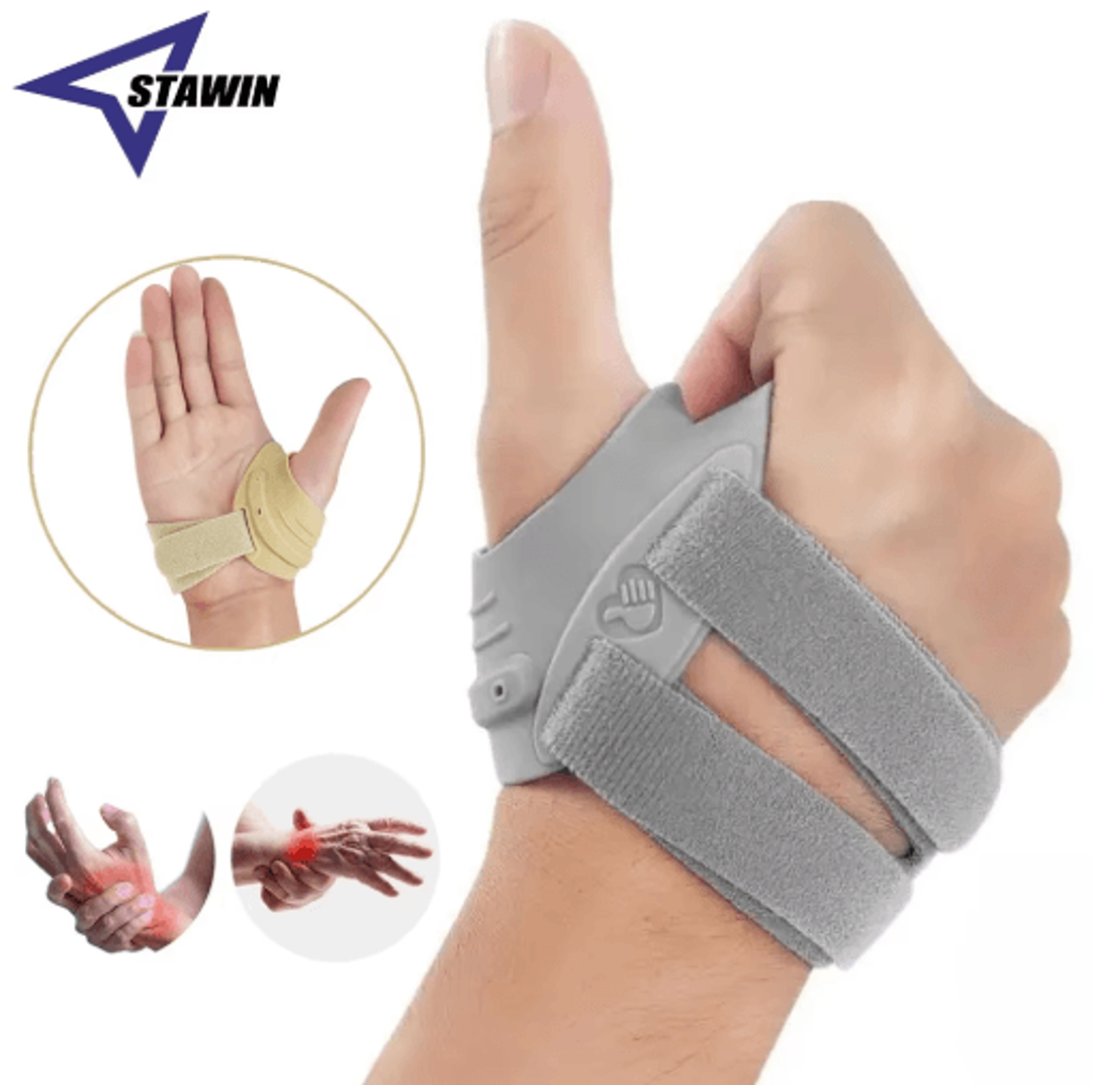 cmc thumb brace – stabilizing thumb support orthosis for everyday comfort