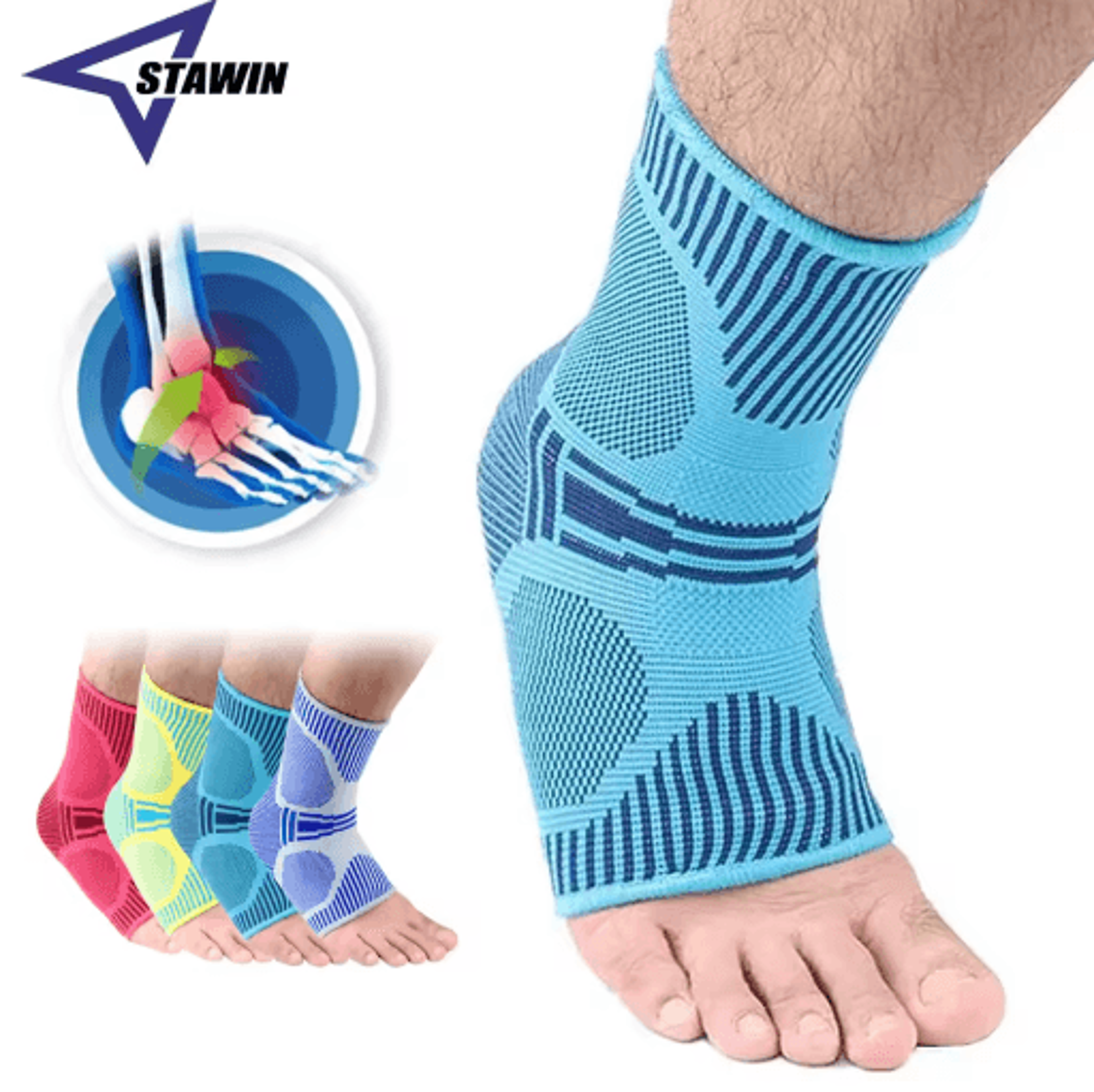 professional ankle support brace – breathable compression ankle sleeve for sports & fitness