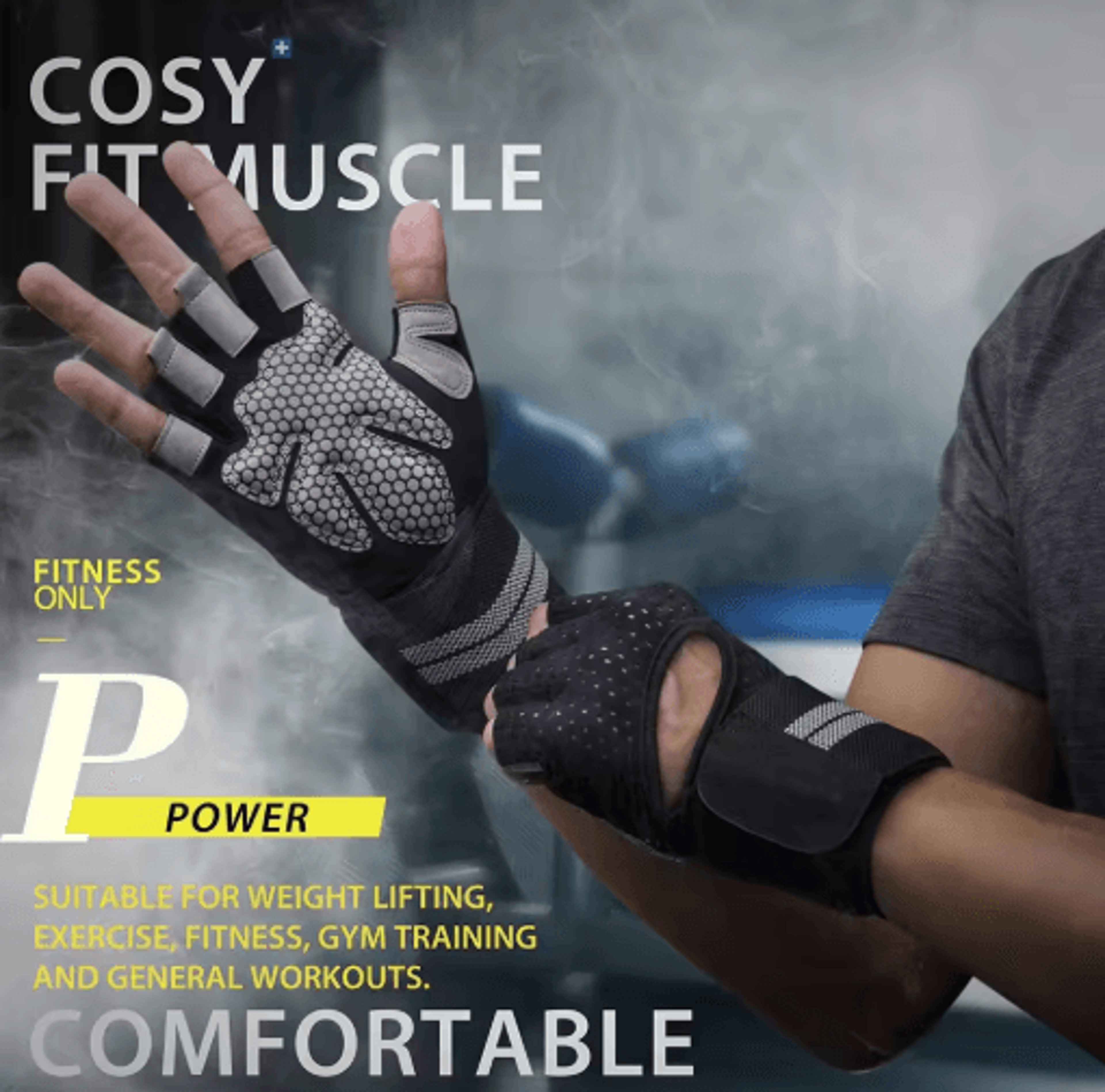 weightlifting gloves with wrist support – breathable workout gloves for gym, crossfit & strength training