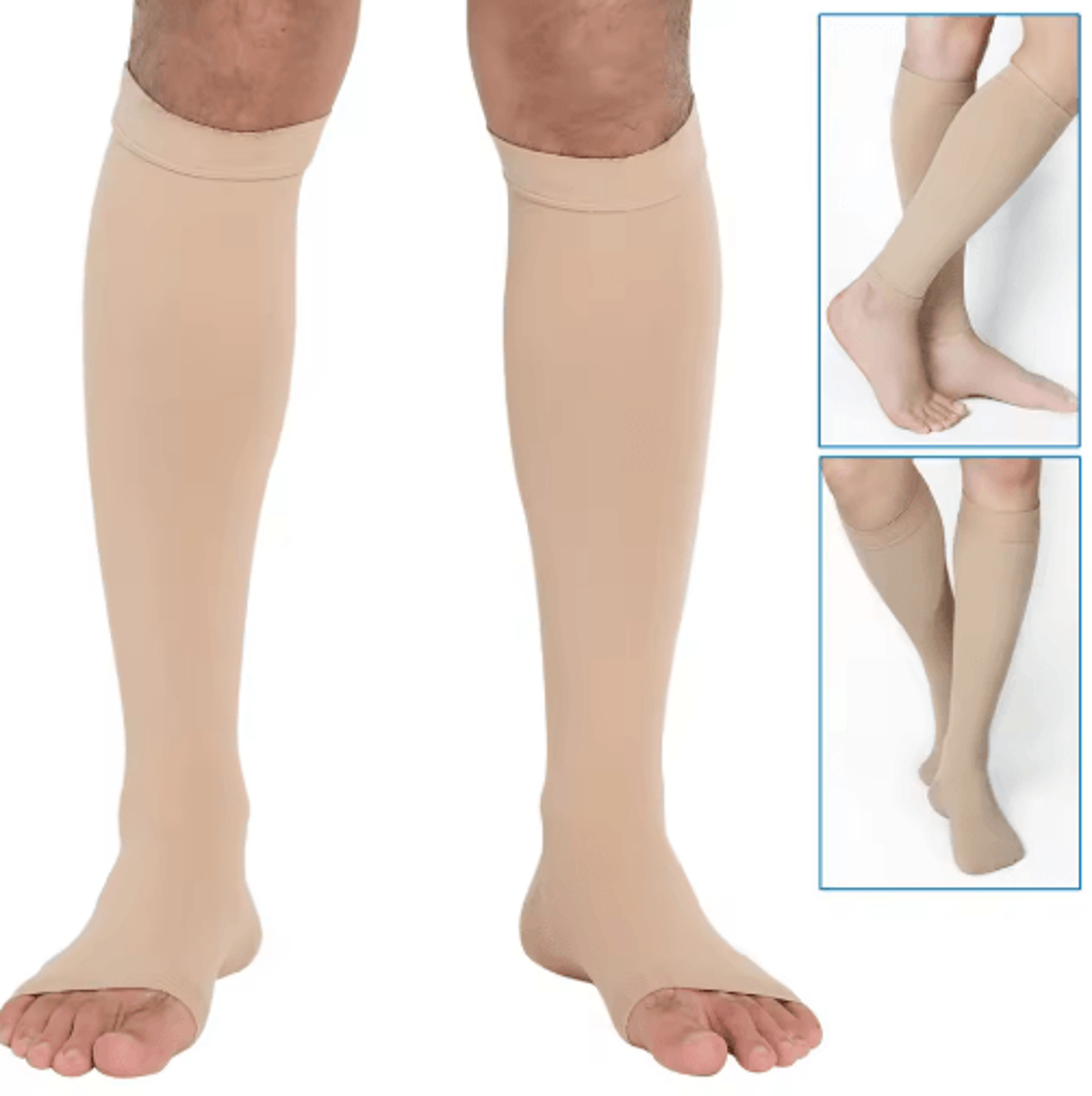 20–30 mmhg knee-high compression socks – firm support stockings for men & women (s–7xl)