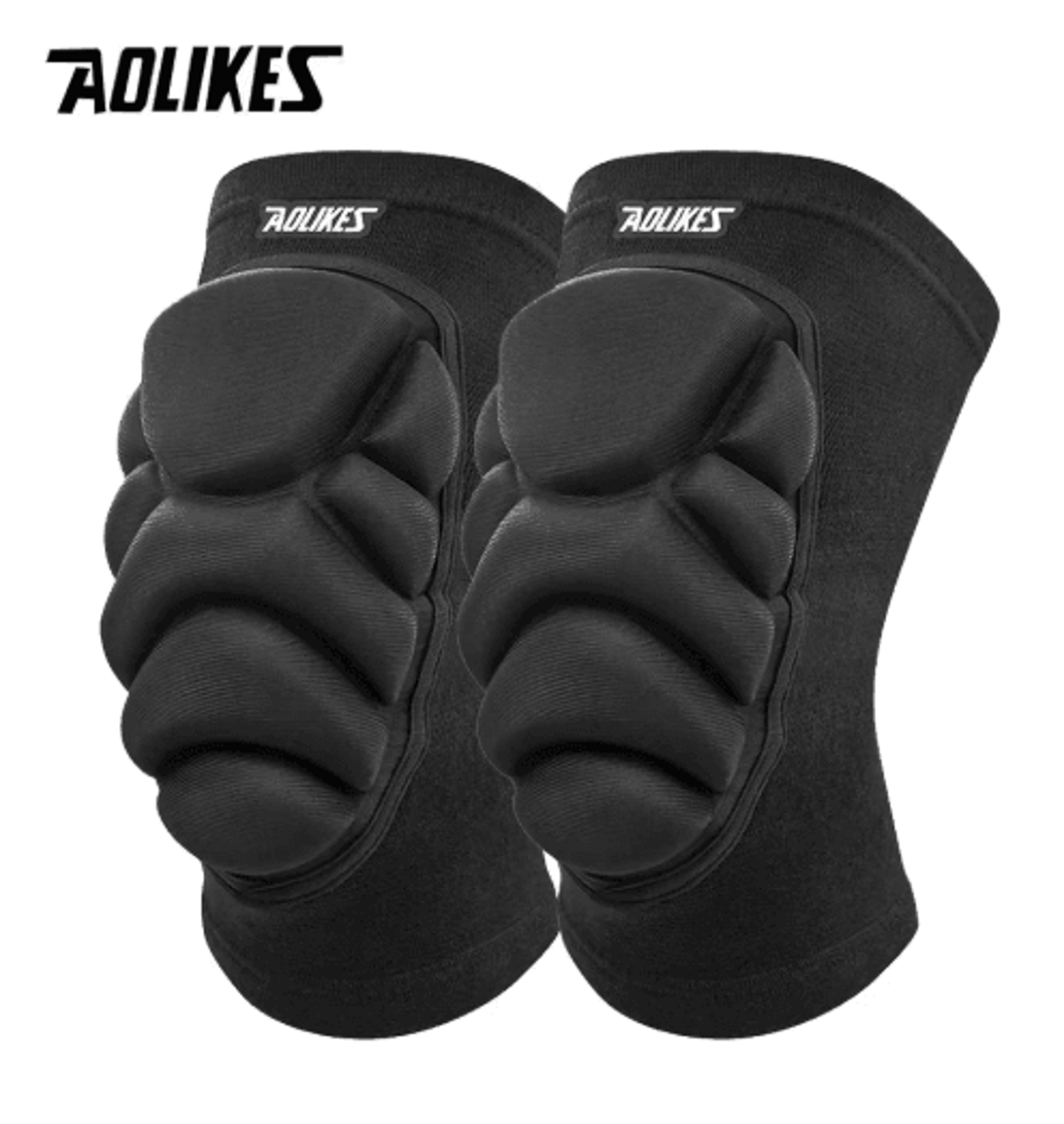 aolikes anti-slip knee pads with thick eva foam for volleyball, dance & sports protection