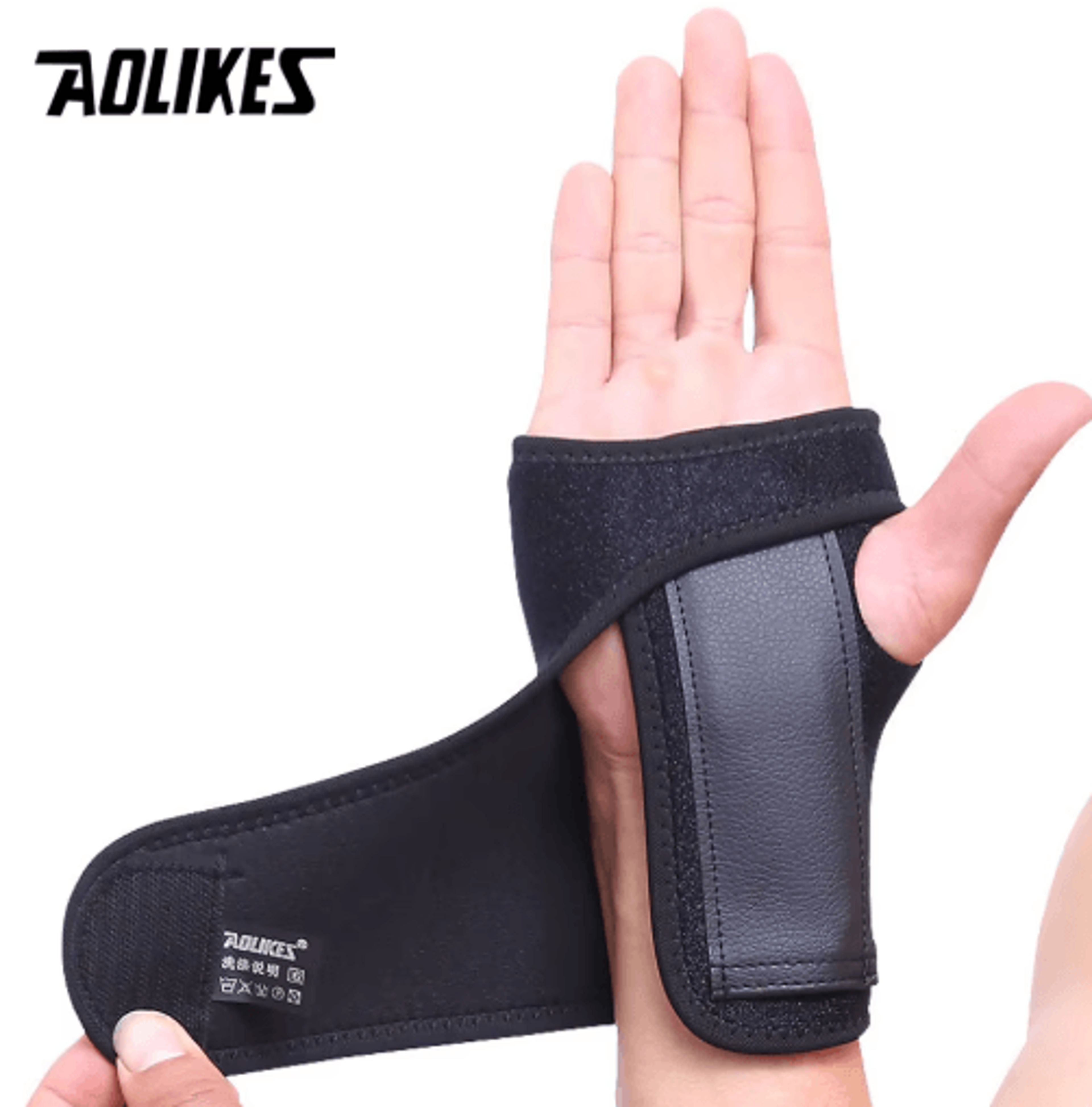 aolikes weight lifting wrist straps – adjustable wrist support wraps for gym training & sports