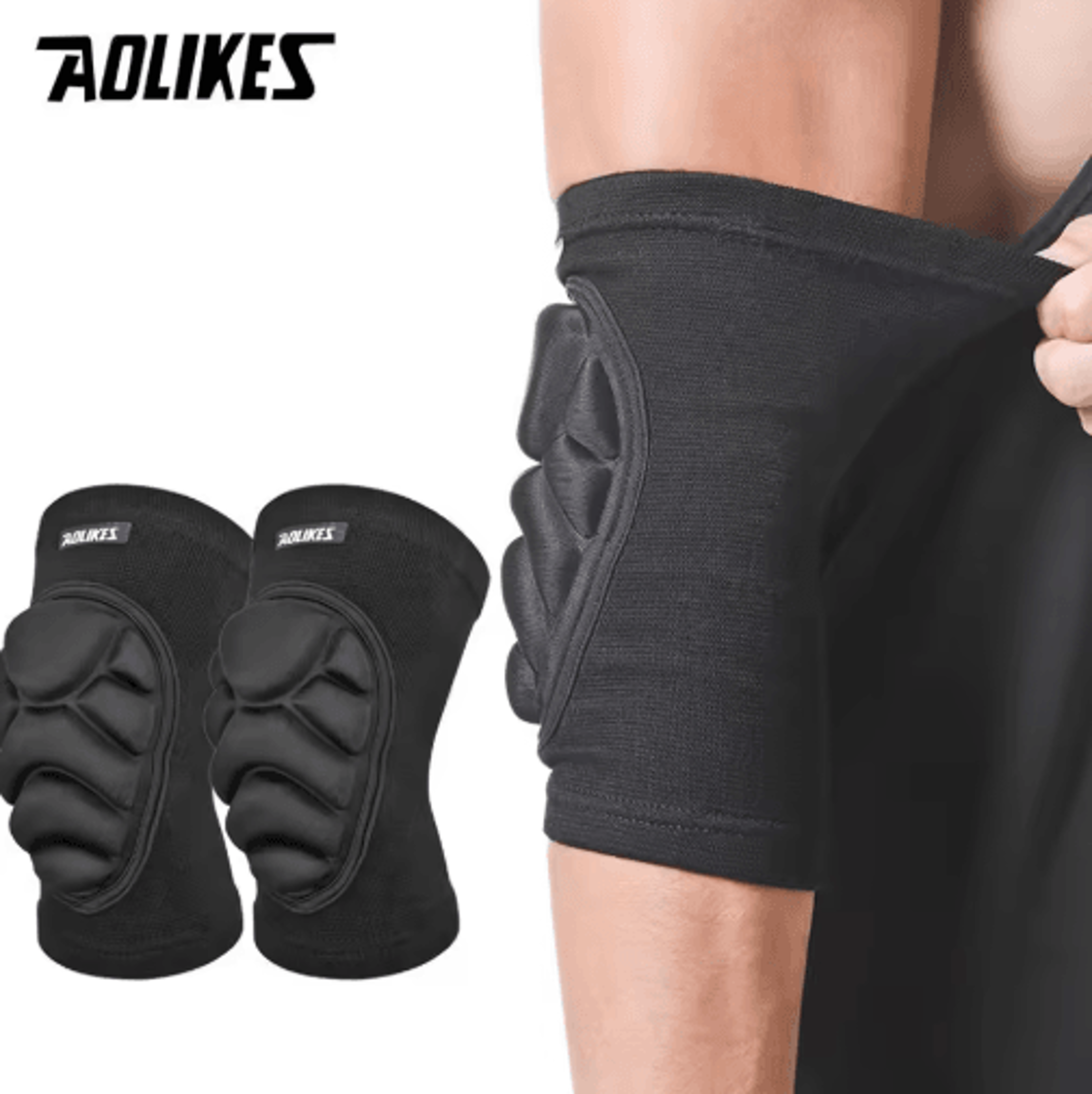 aolikes foam elbow pads – 1 pair protective elbow pads for skating, volleyball, cycling & street dance