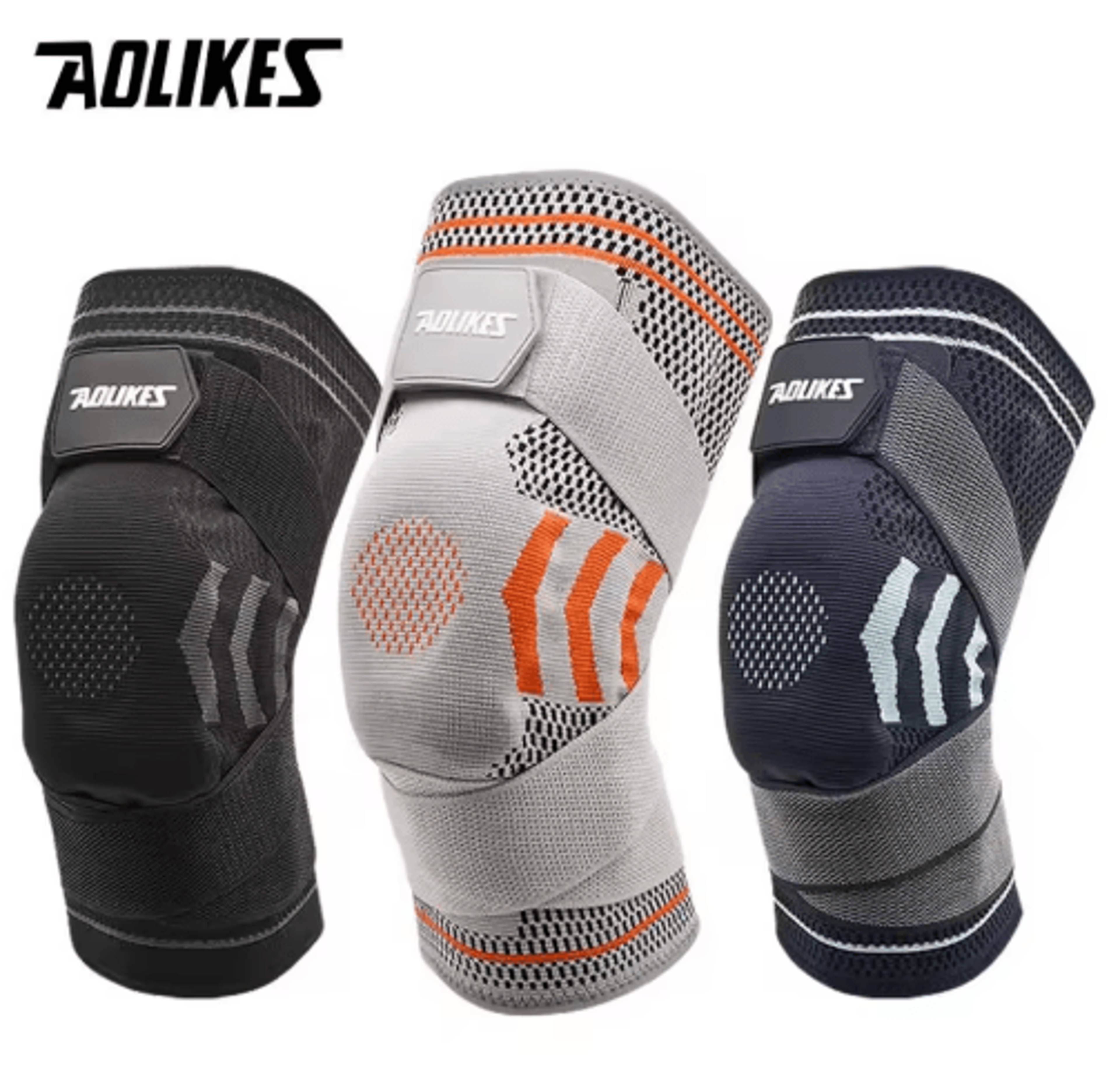 aolikes knee brace support strap – adjustable knee compression sleeve for meniscus support & sports stability