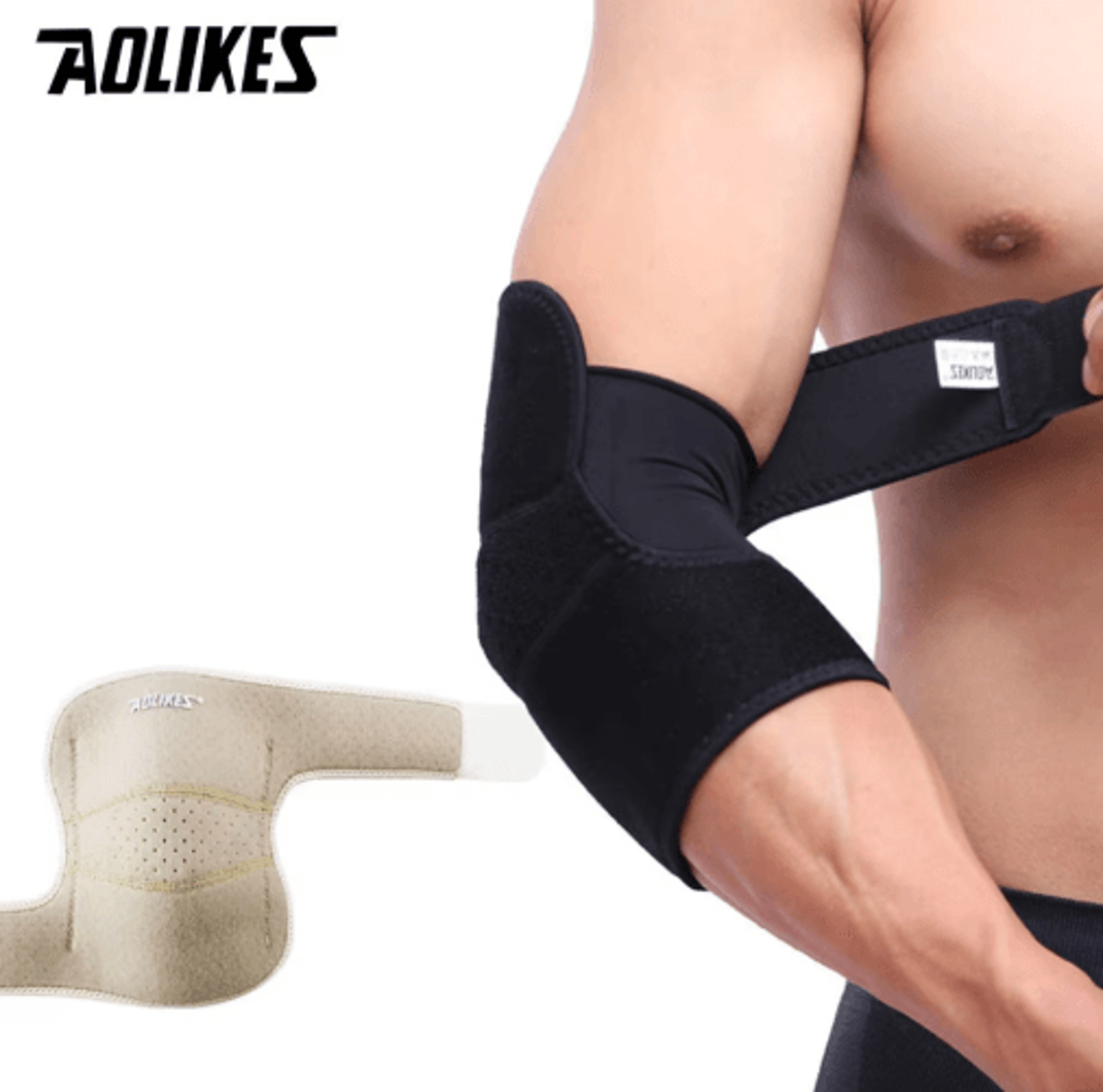aolikes elbow brace support wrap – adjustable elbow support brace for tendonitis, joint stability & sports recovery