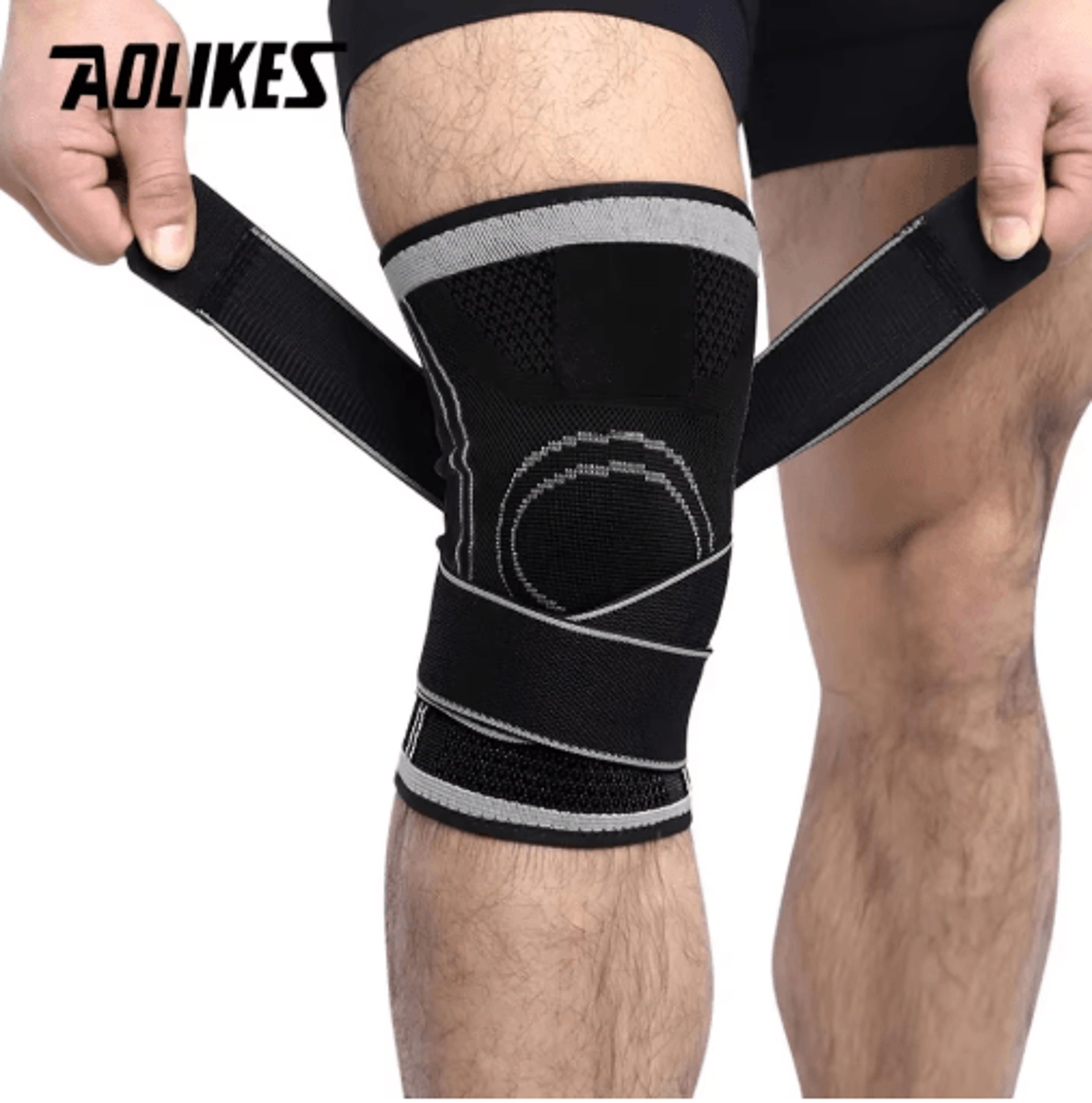 aolikes knee brace knee sleeve – compression knee support for running, hiking & everyday joint stability