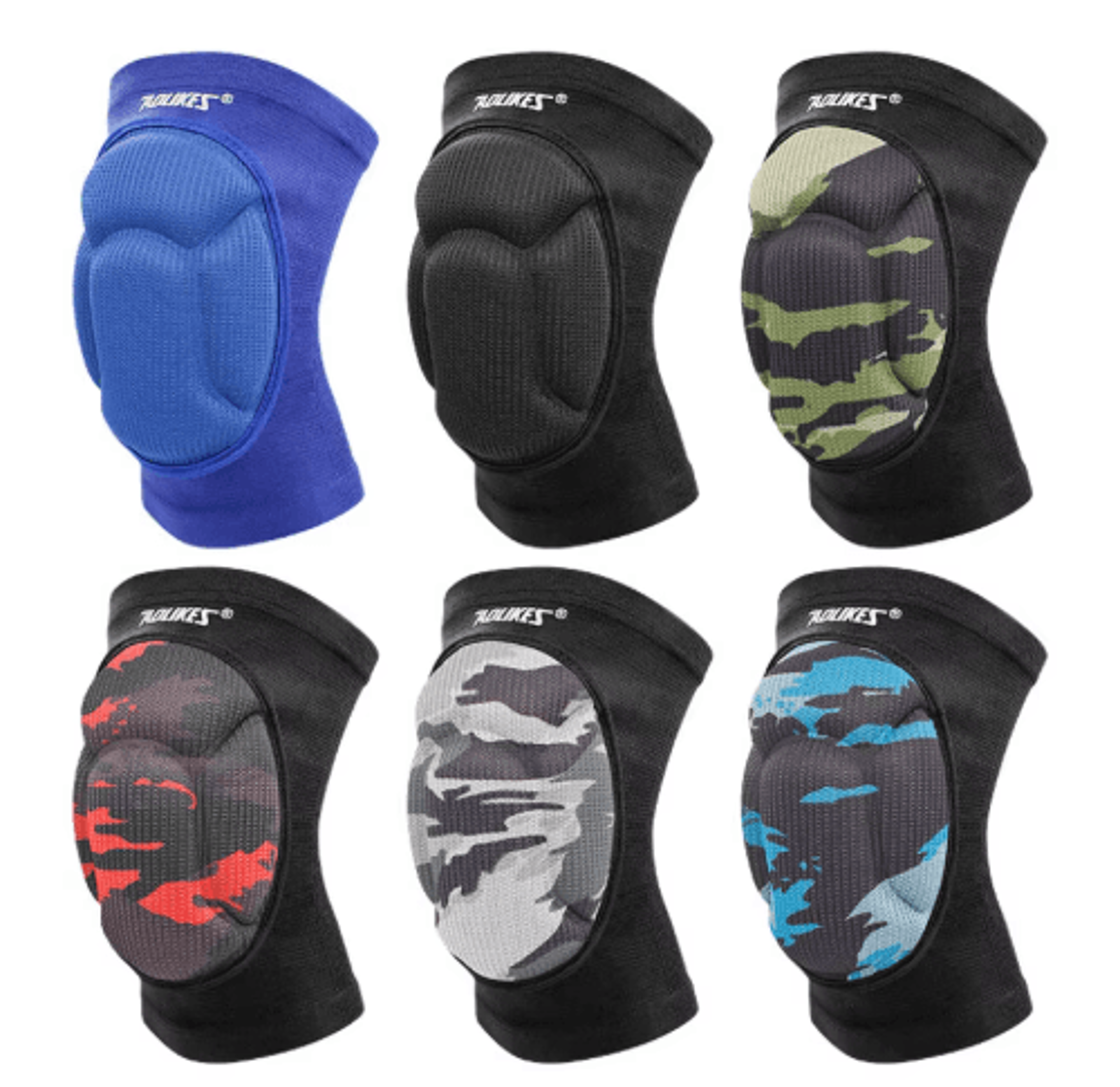 aolikes volleyball knee pads – thick sponge knee sleeves with anti-slip support for sports, dance & fitness