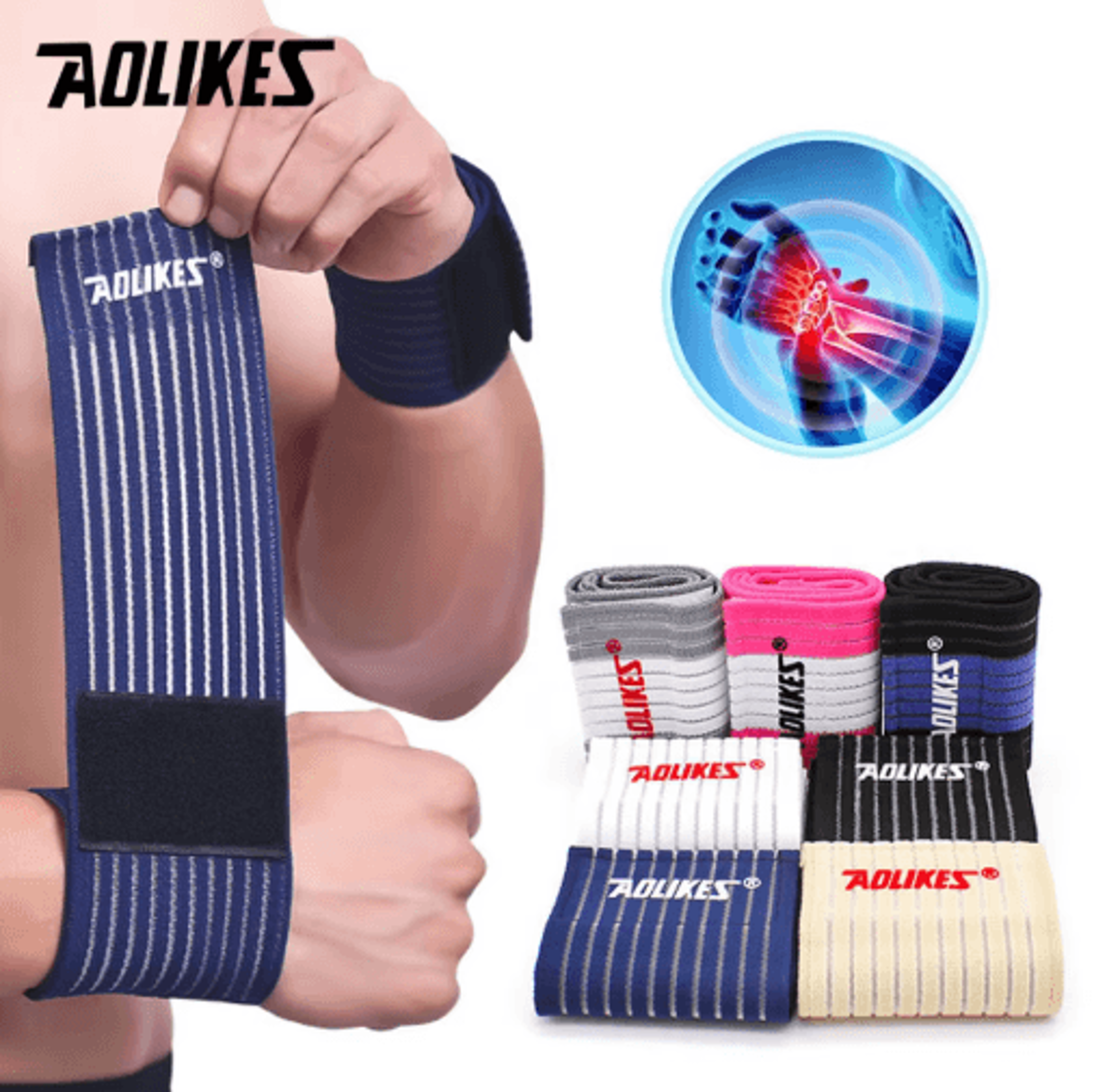 aolikes adjustable wrist brace – lightweight carpal tunnel wrist support for fitness, sports & daily activities
