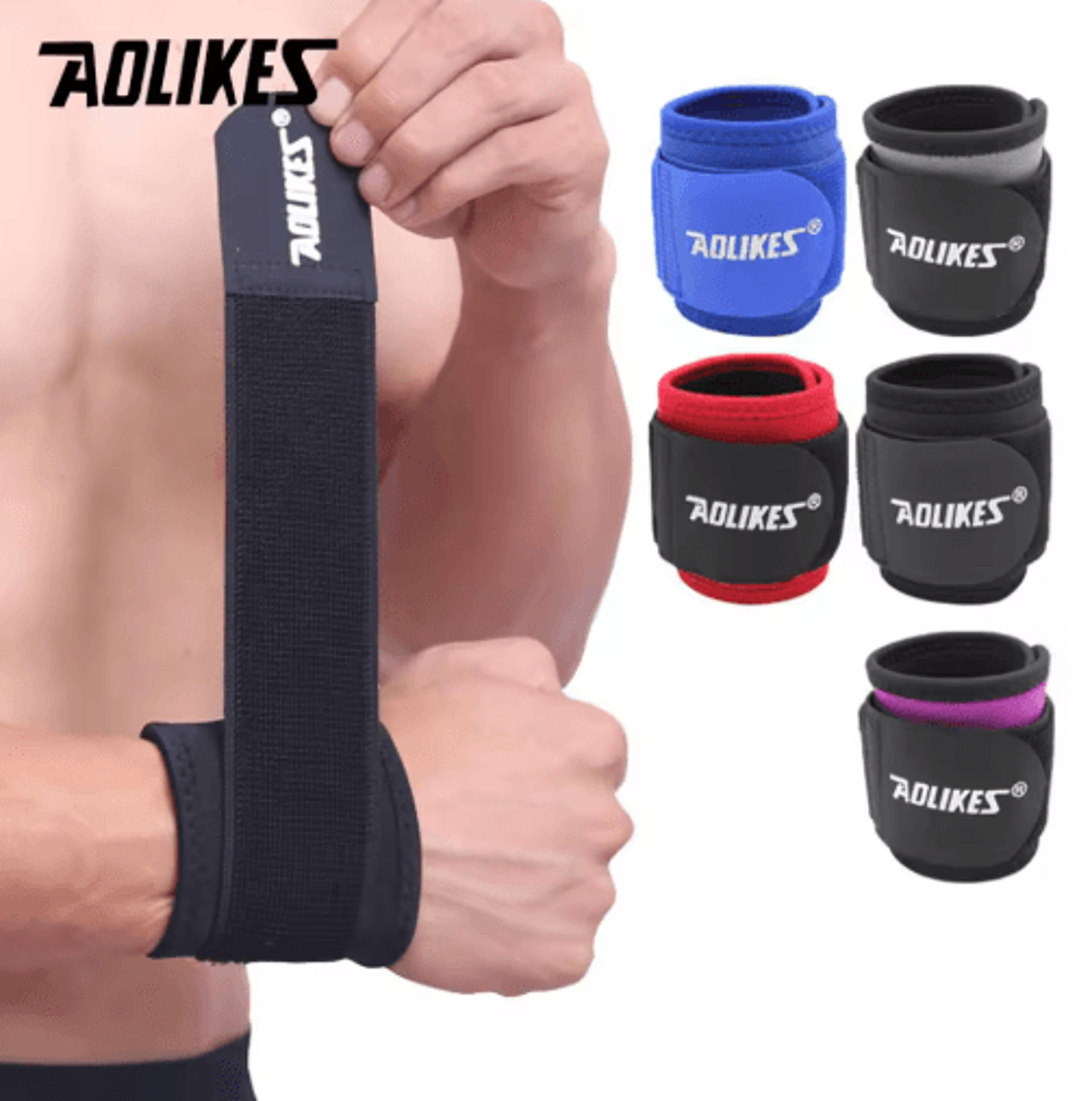 aolikes wrist compression strap & wrist brace – adjustable wrist support for fitness, weightlifting, carpal tunnel & art