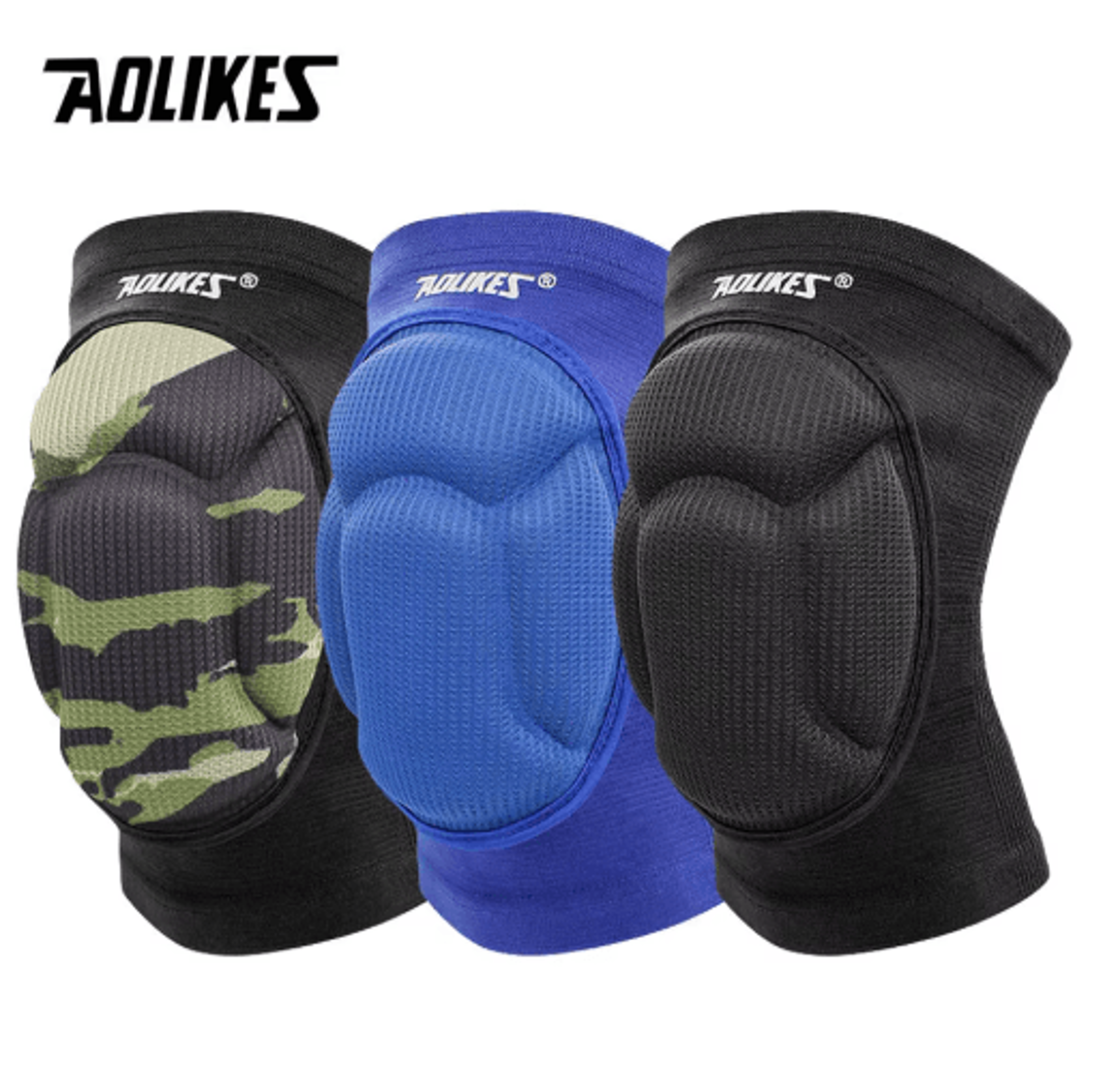 aolikes volleyball knee pads – protective knee pads with thick sponge cushioning for volleyball, wrestling & dance