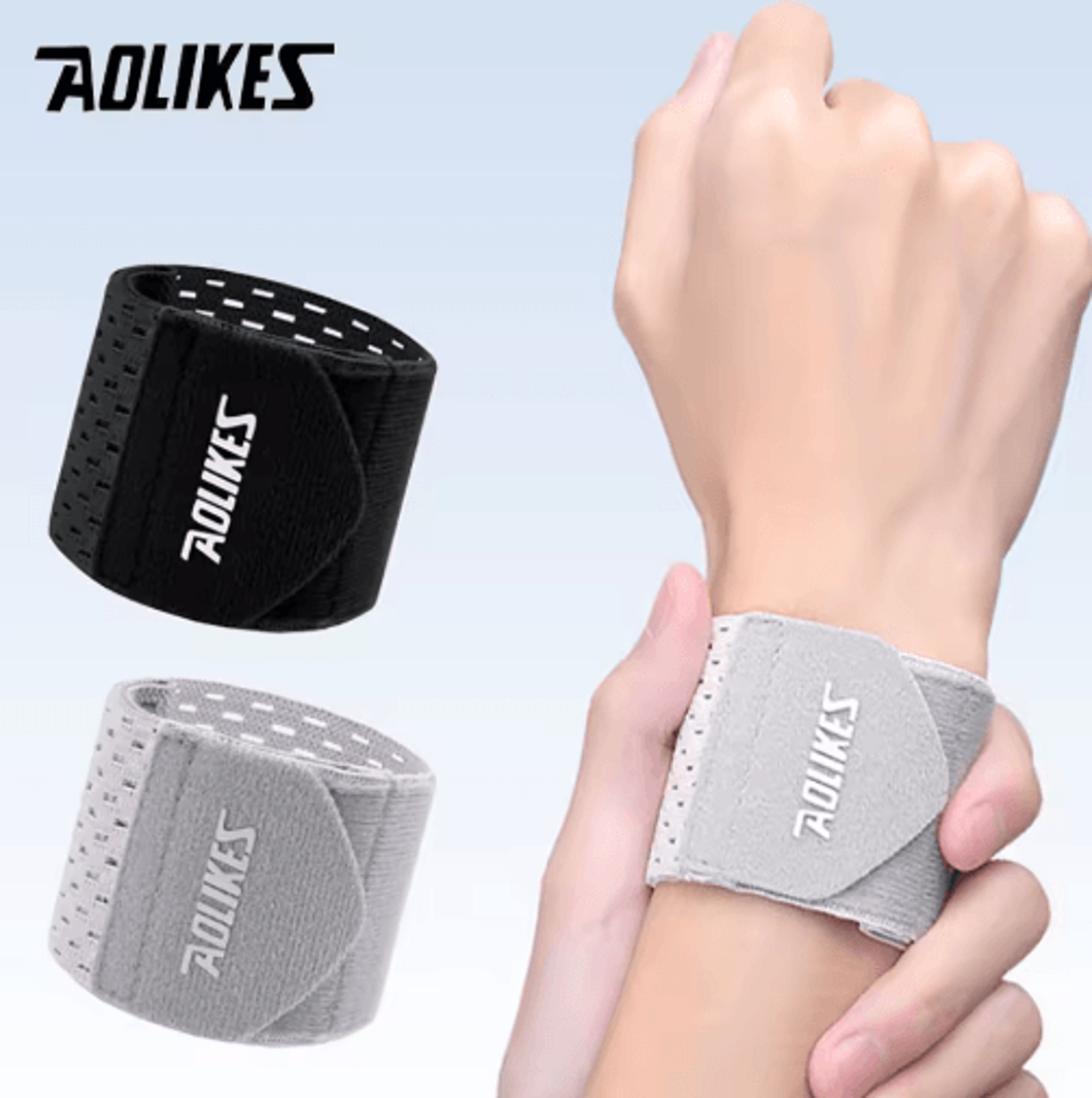 aolikes adjustable wrist wrap – compression wrist support for weightlifting, basketball & sports