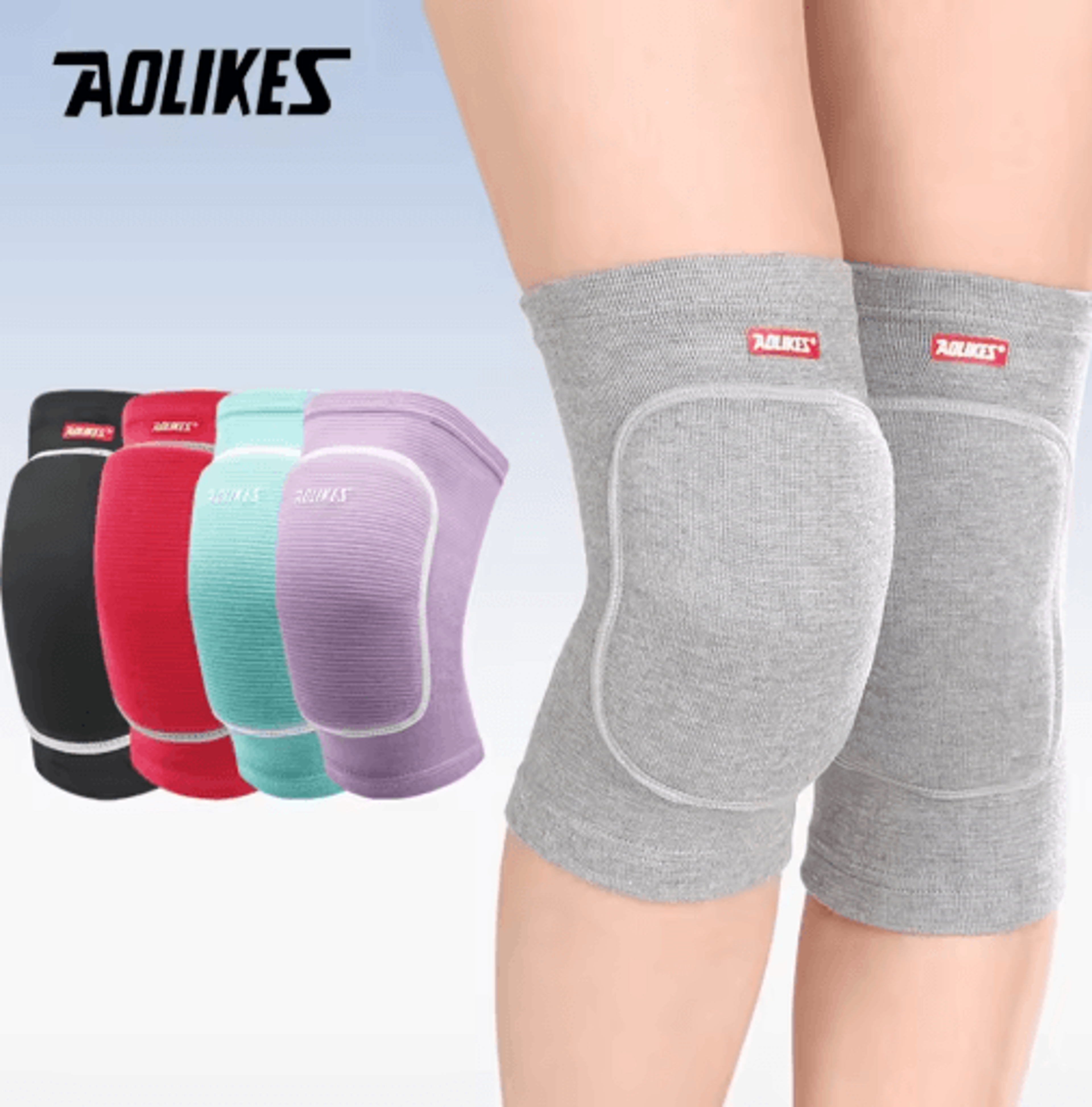 aolikes sports knee pads – cushioned knee support for volleyball, basketball, running & fitness