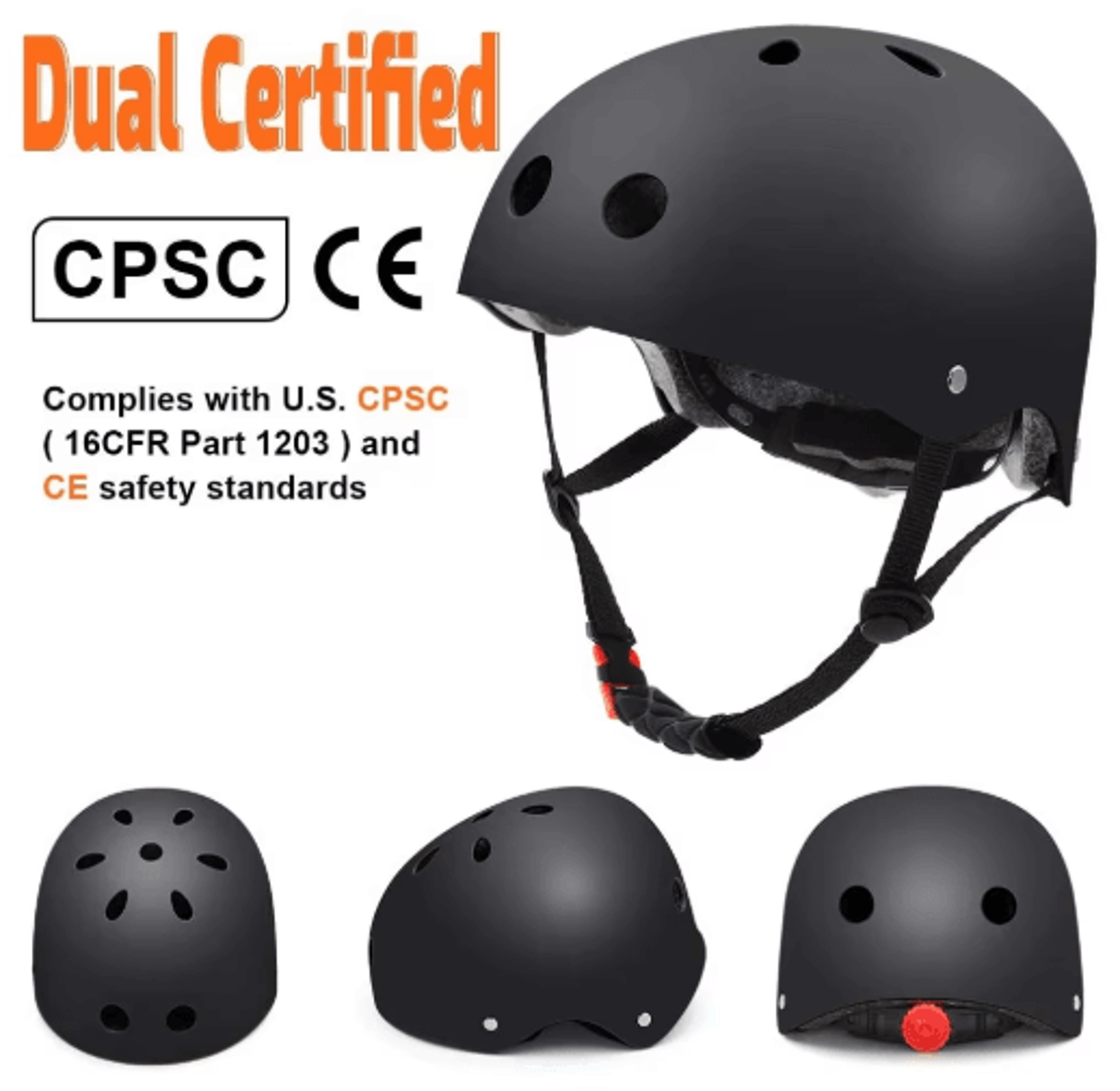 rggmqq adjustable multi-sport helmet – bike, skateboard & scooter helmet for adults, youth & kids