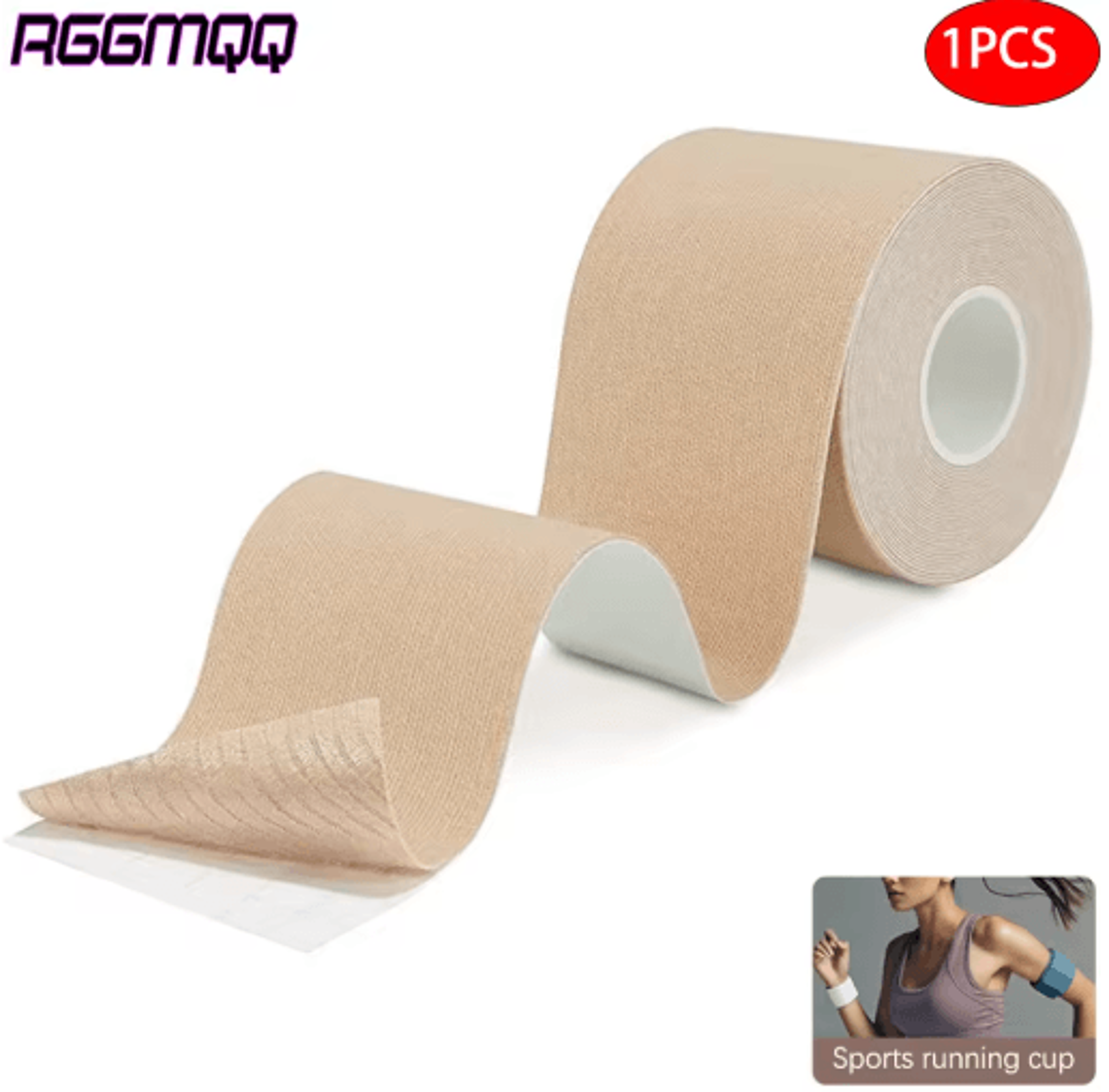 waterproof kinesiology tape roll – uncut elastic athletic tape for muscle & joint support