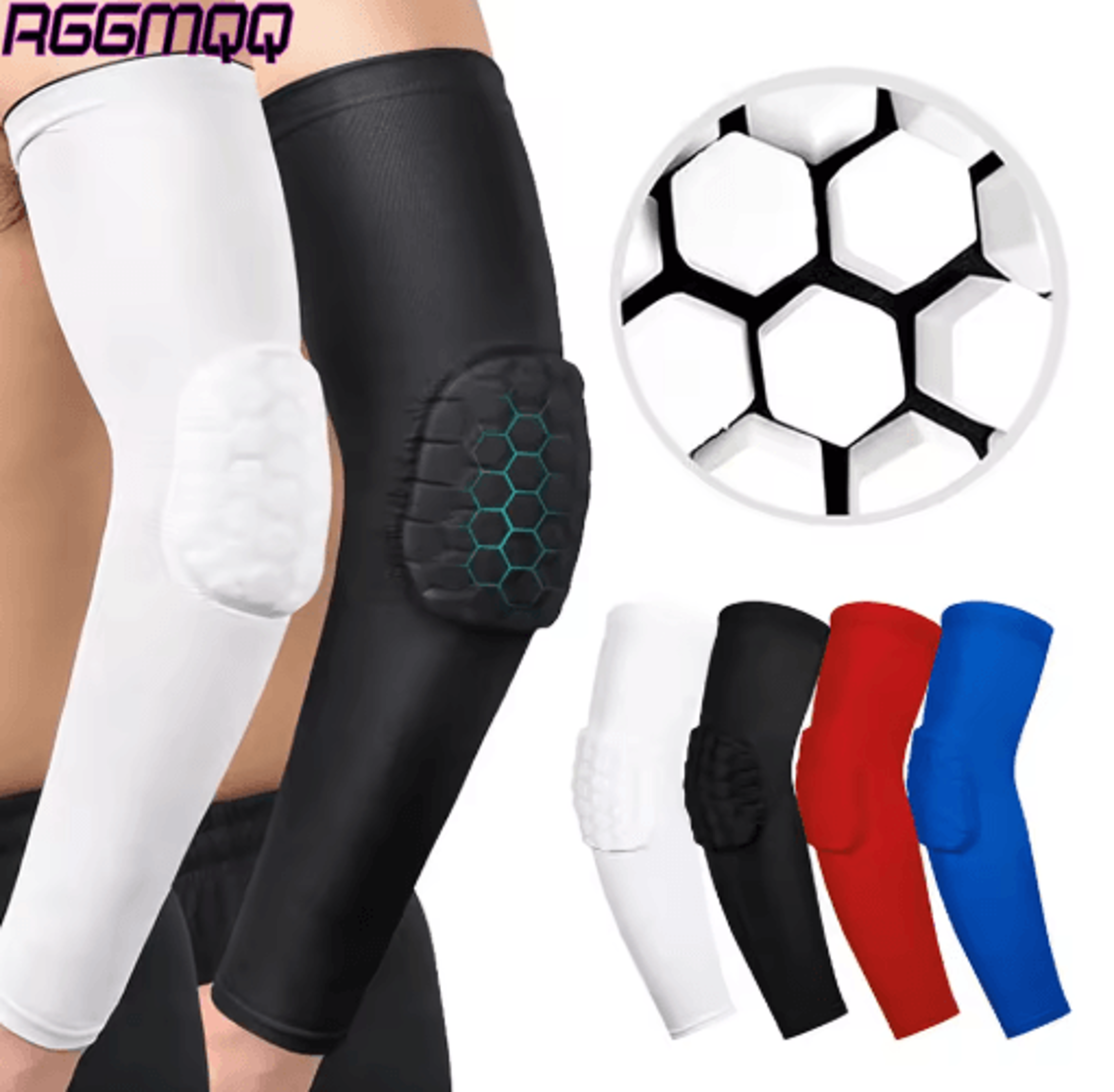 rggmqq honeycomb padded arm sleeve – crashproof elbow support for basketball, football & volleyball