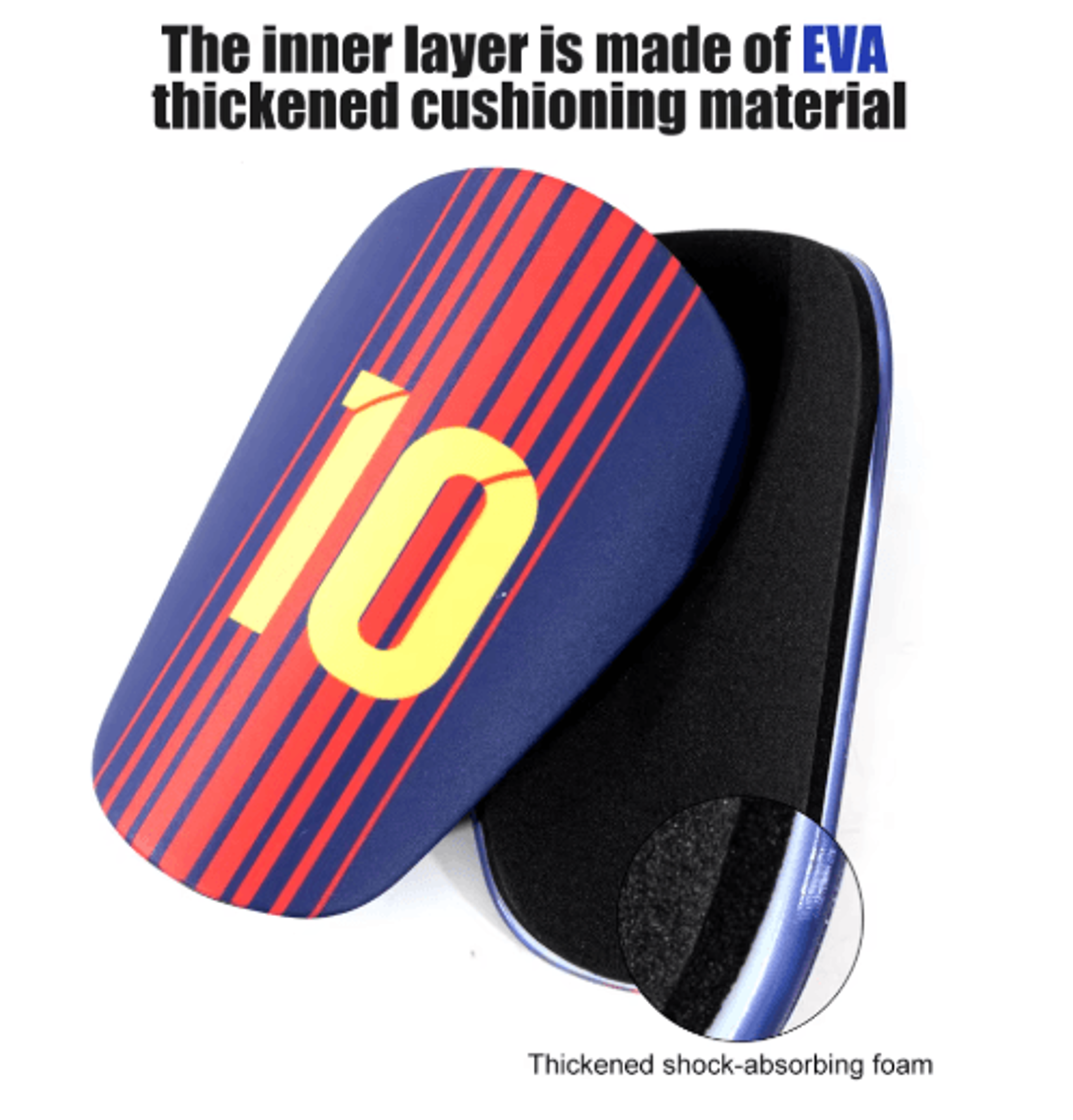 mini soccer shin guards (1 pair) – ultra-lightweight football shin pads for kids, youth & adults