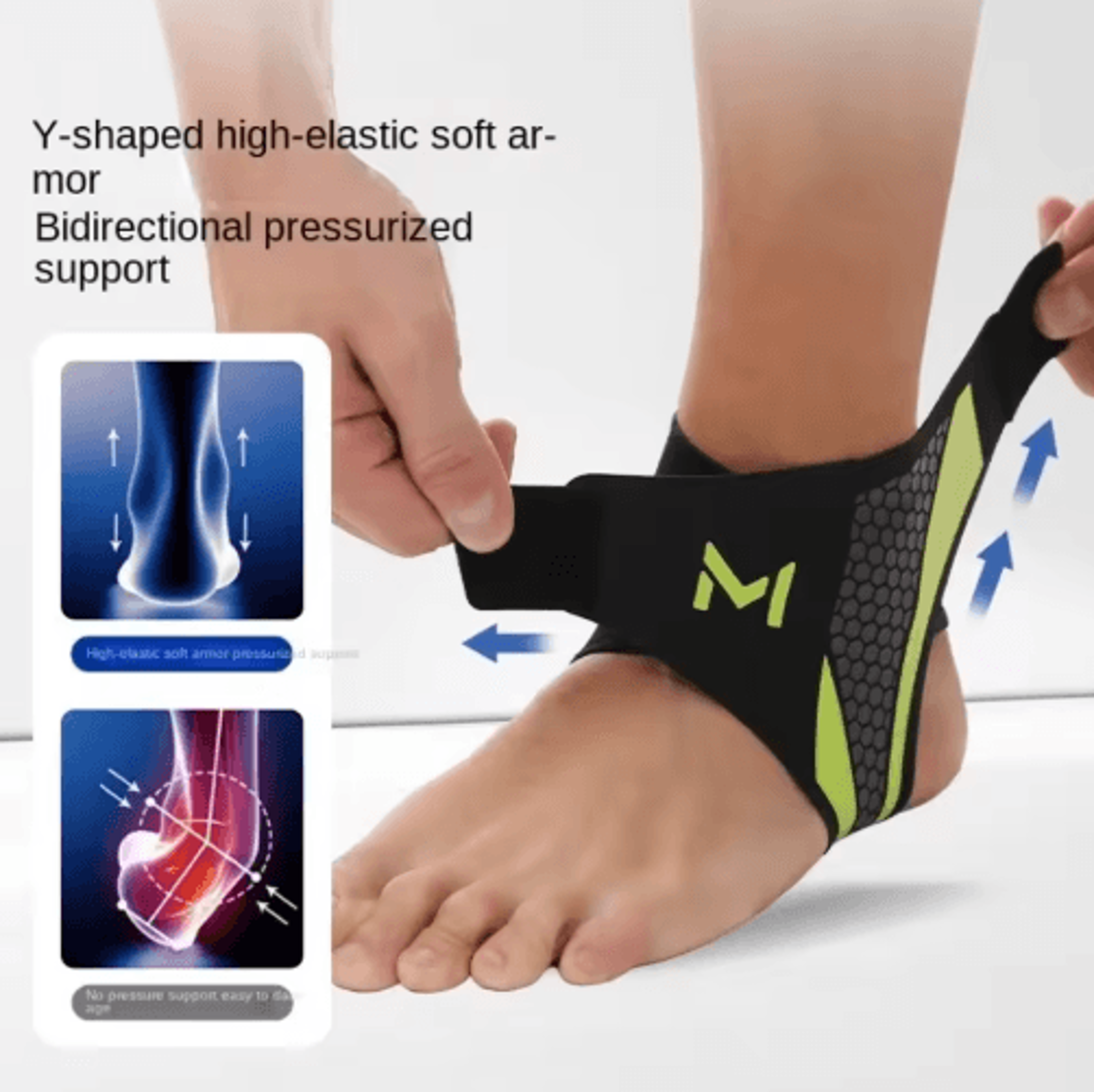 rggmqq adjustable compression ankle brace – breathable ankle support for running, basketball & soccer
