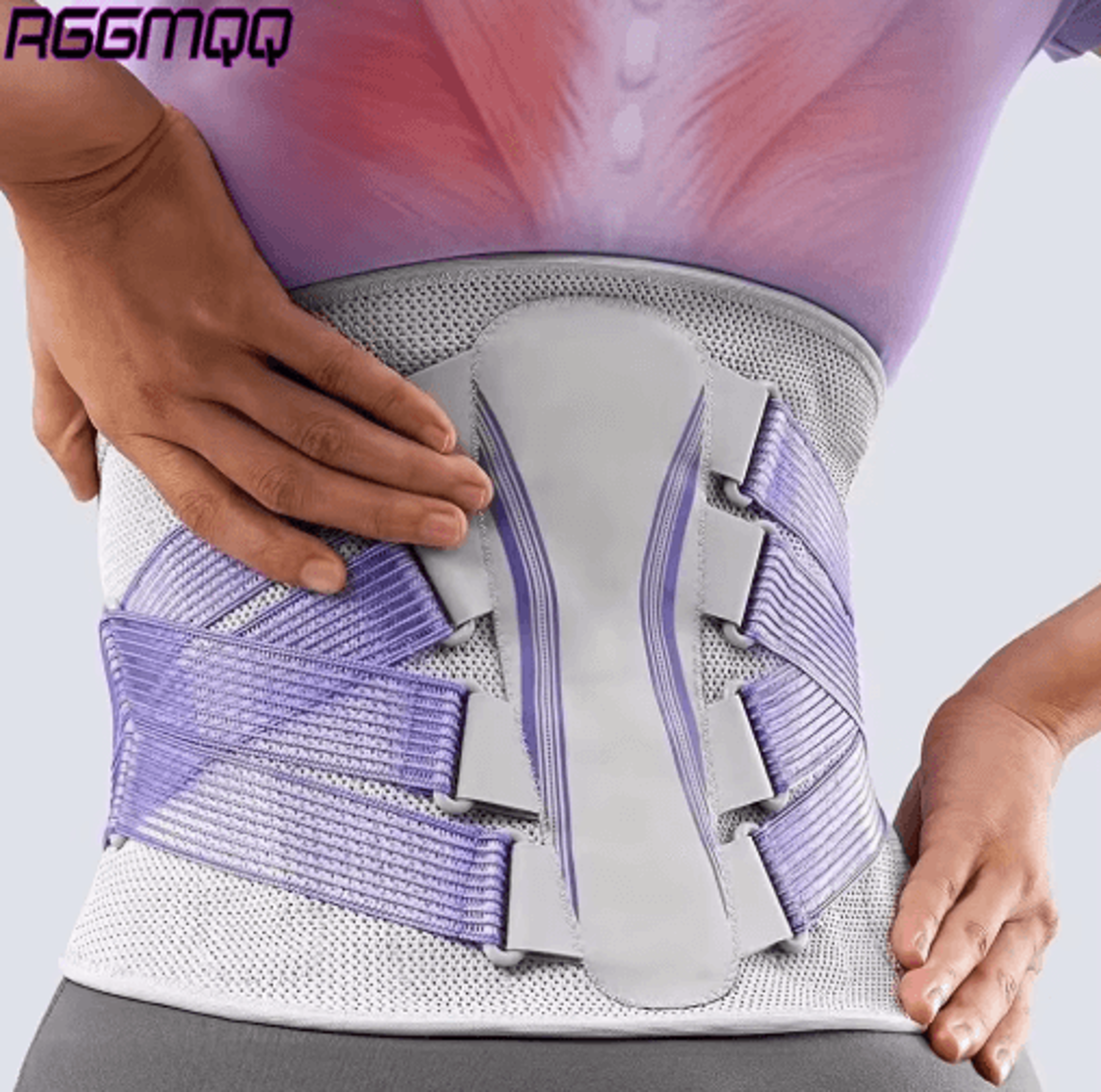 breathable lumbar back brace – adjustable lower back support belt for men & women