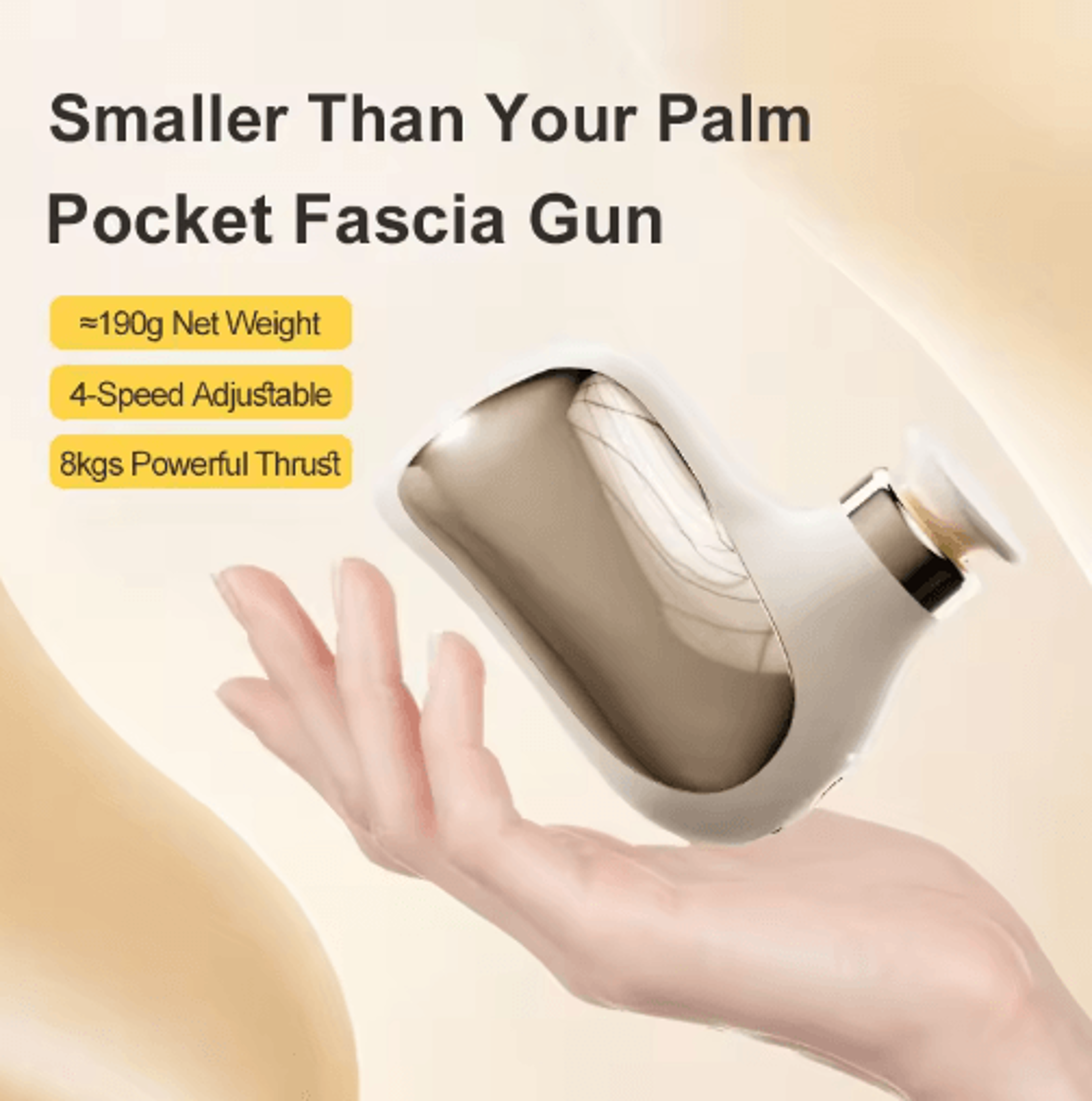 multifunctional mini massage gun – cordless muscle relaxation massager with silicone vibration head
