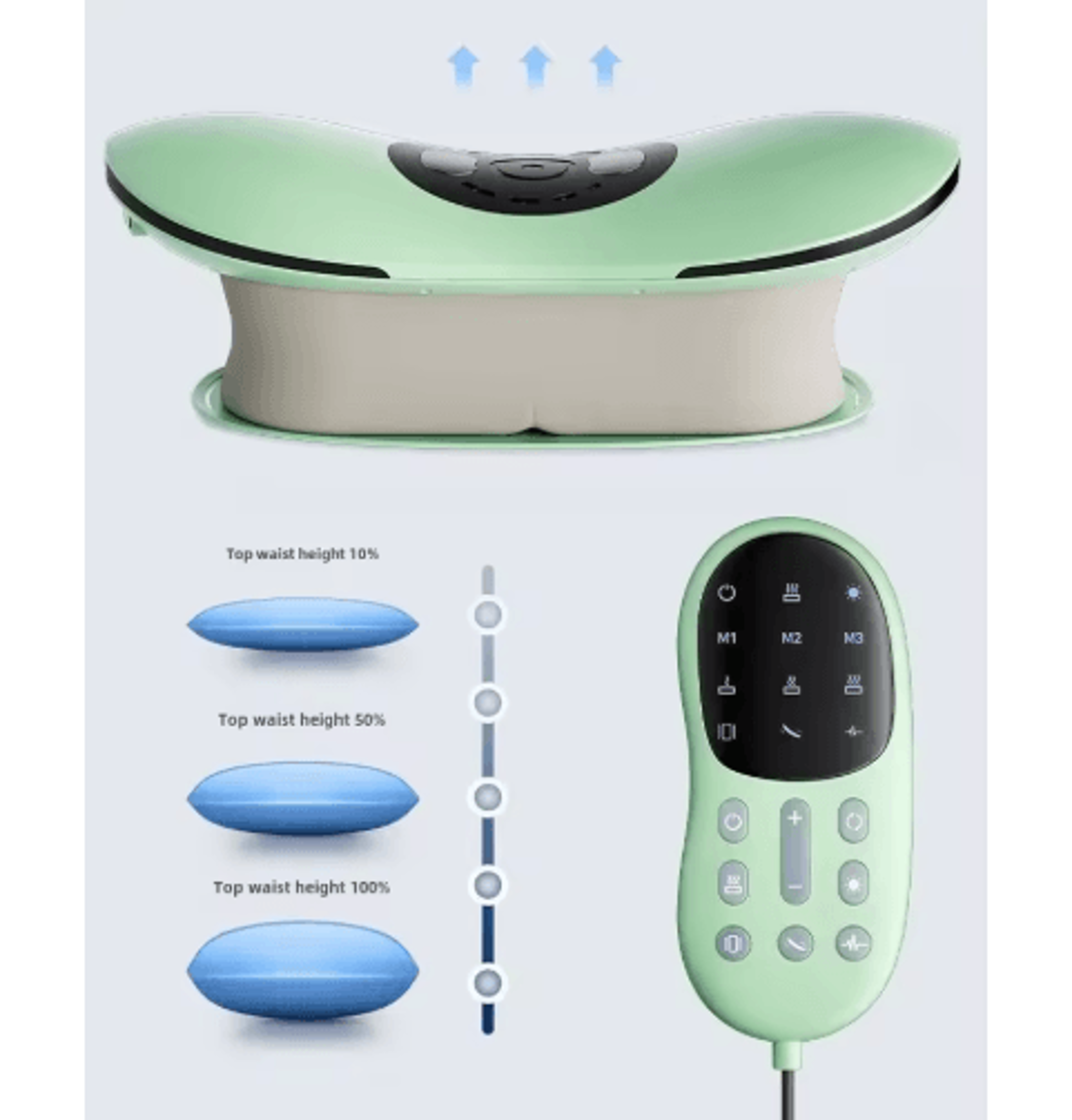 jaiyorl electric lumbar traction massager with vibration & adjustable waist support