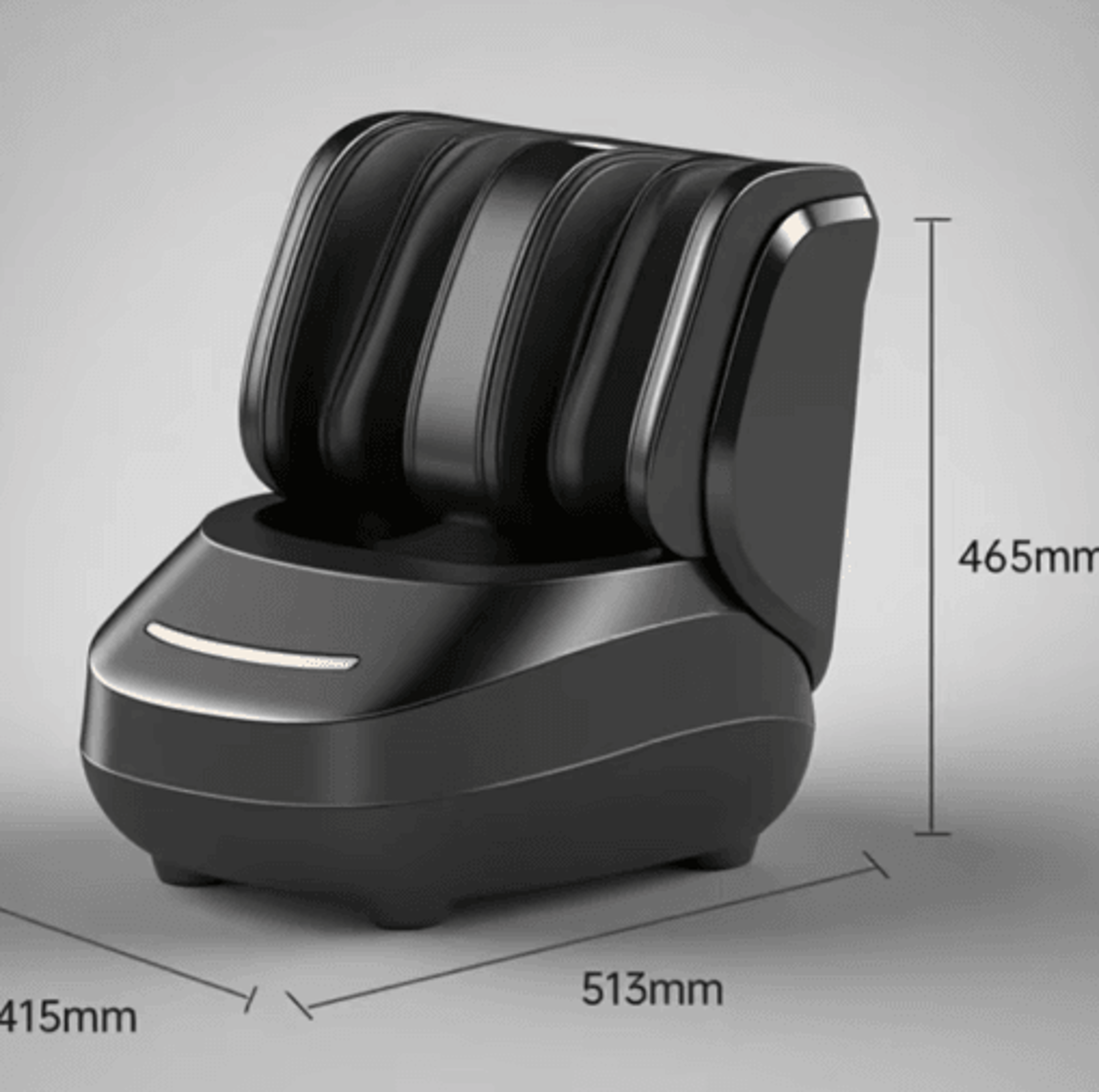 electric foot & leg massager with heat, air compression & shiatsu roller massage