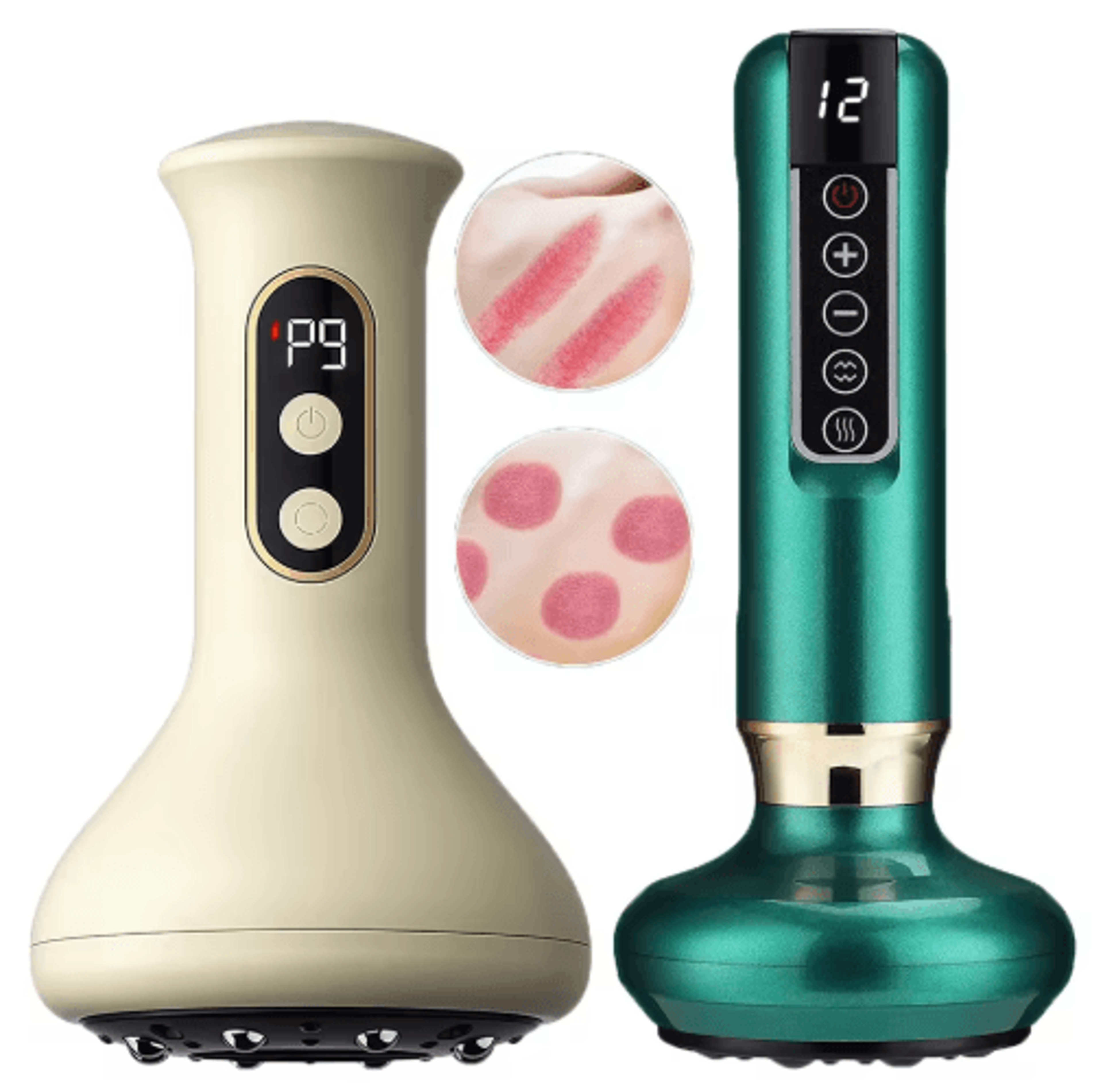 electric back massager with cupping, heat & vibration for full back relaxation