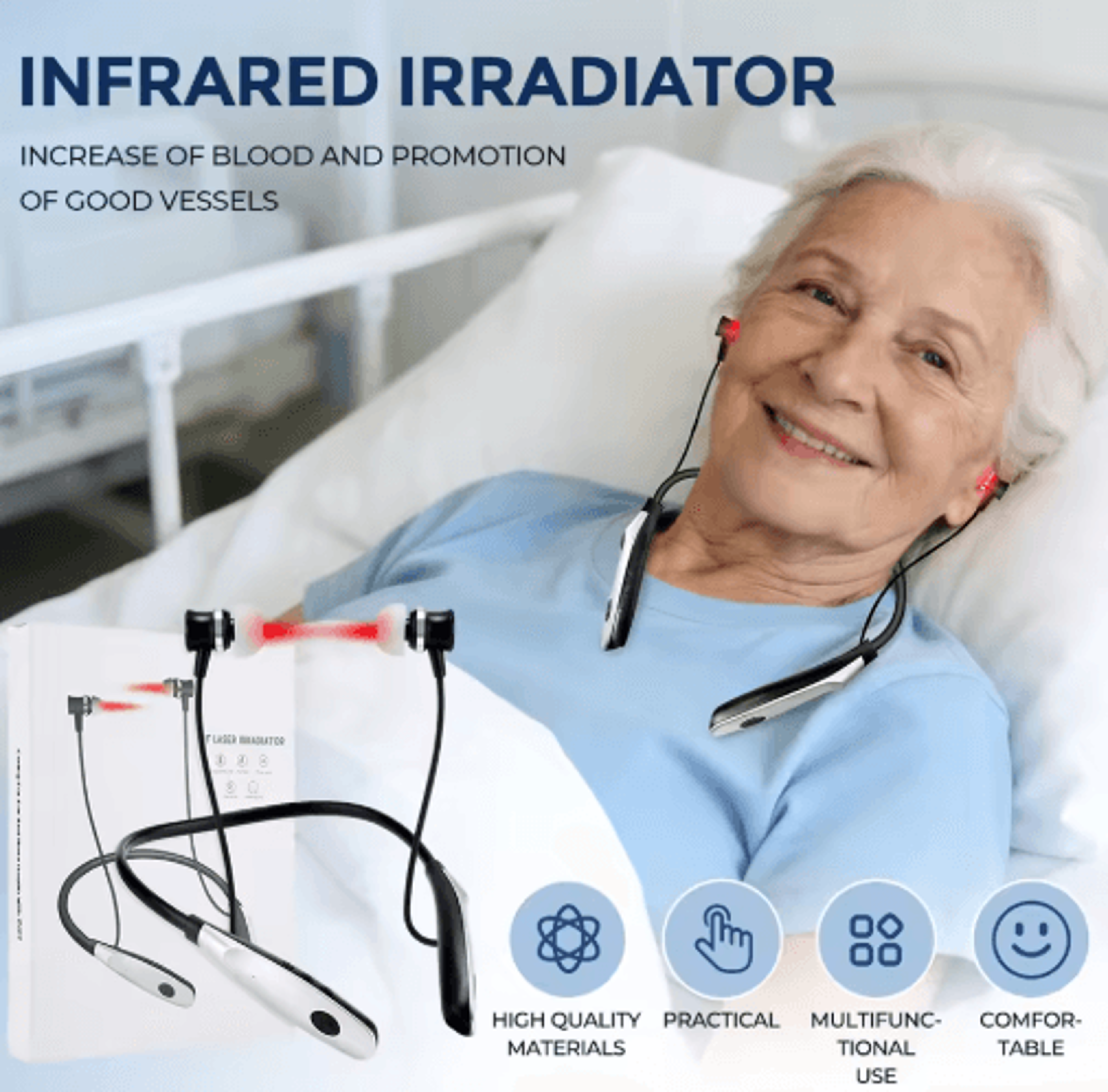 2-in-1 led nasal & ear care device with neck-hanging rechargeable design
