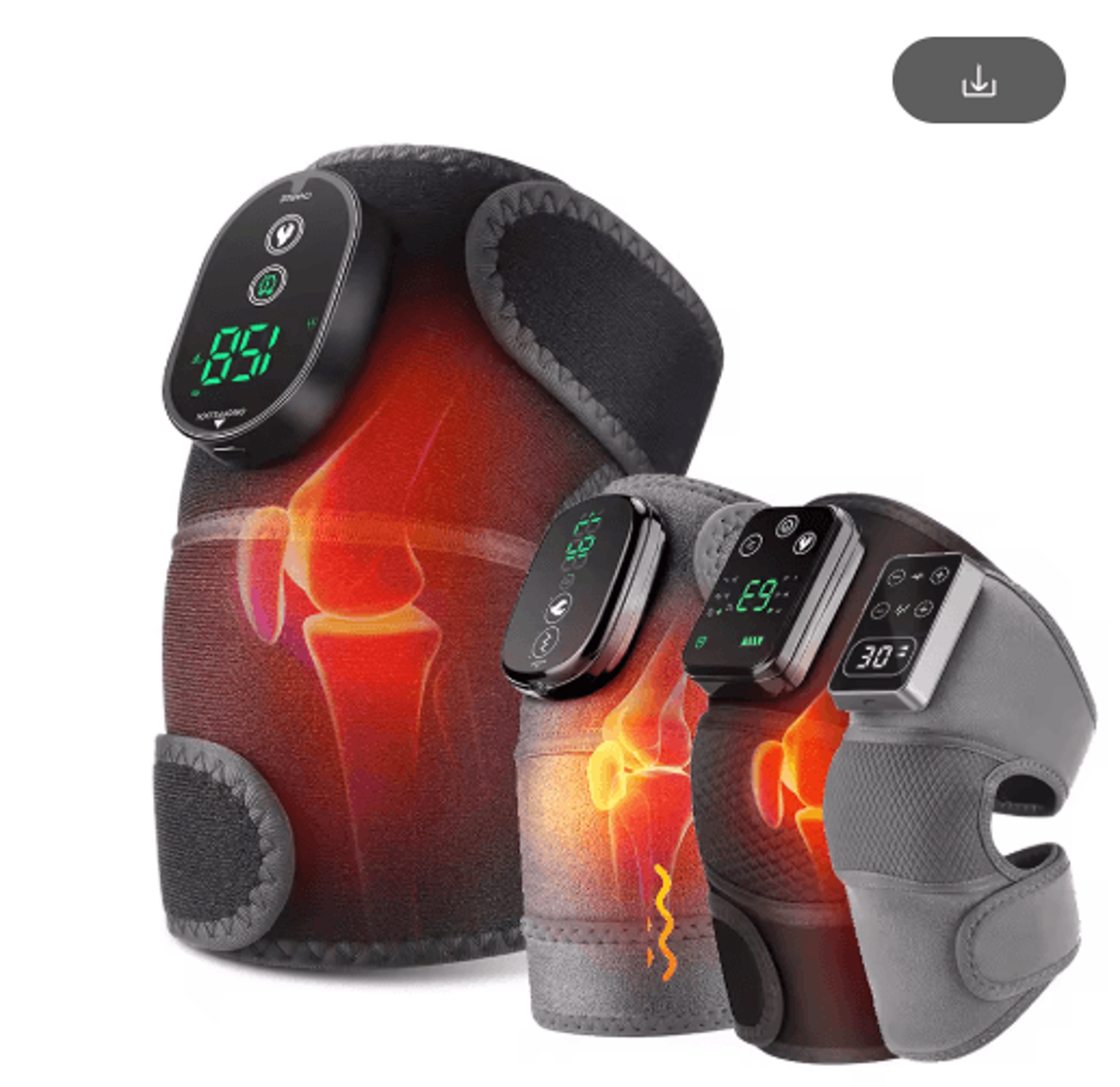 3-in-1 heated joint support wrap for knee, shoulder & elbow with hot compress therapy