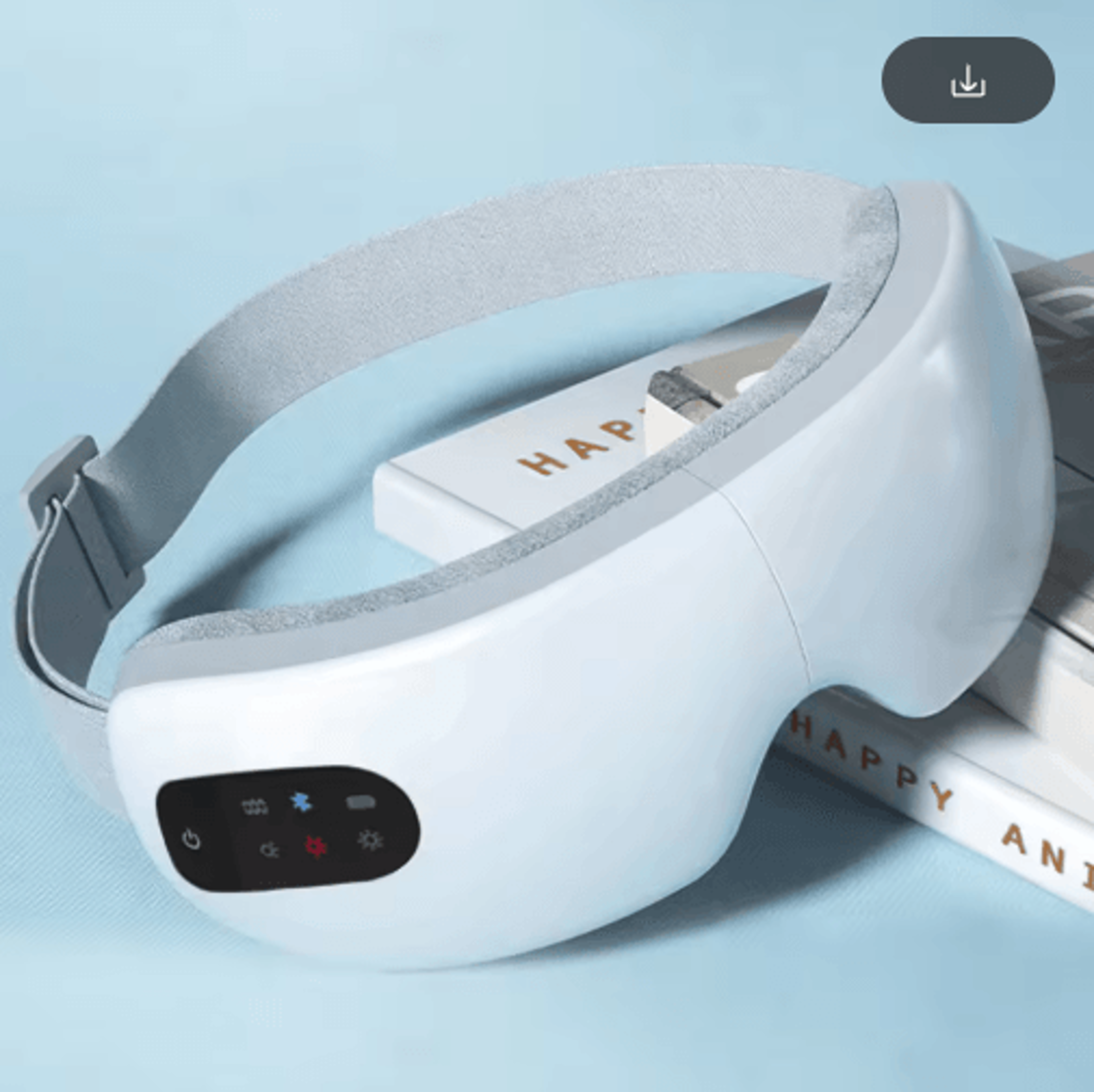 smart eye massager with heat, vibration & bluetooth music – wireless eye relaxation mask