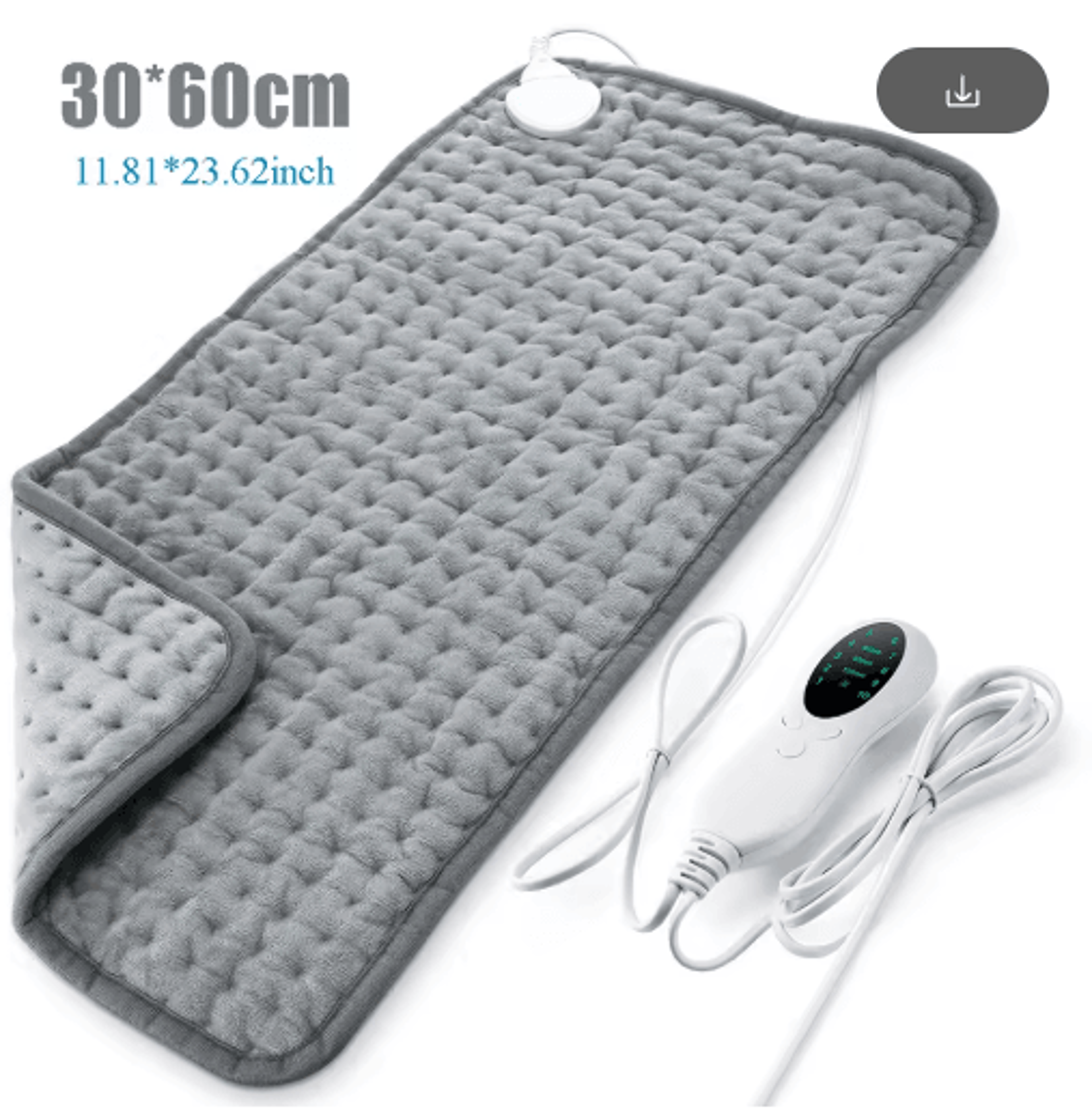 electric heating pad with 9 temperature levels – usb heated blanket for menstrual comfort, hands, feet & legs