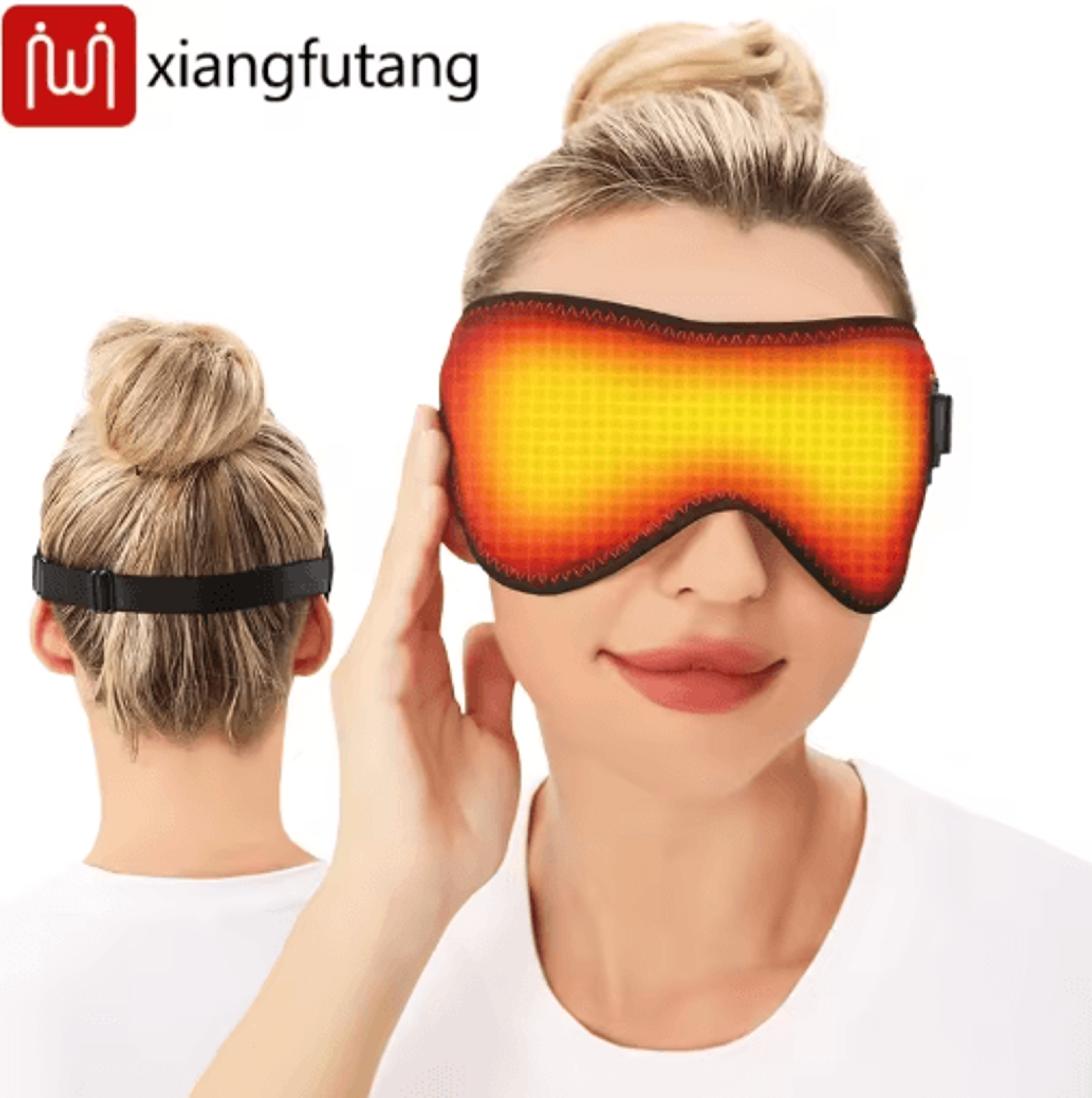 electric heated eye mask with warm compress – 3-level heating eye pad for dry eye comfort & restful sleep