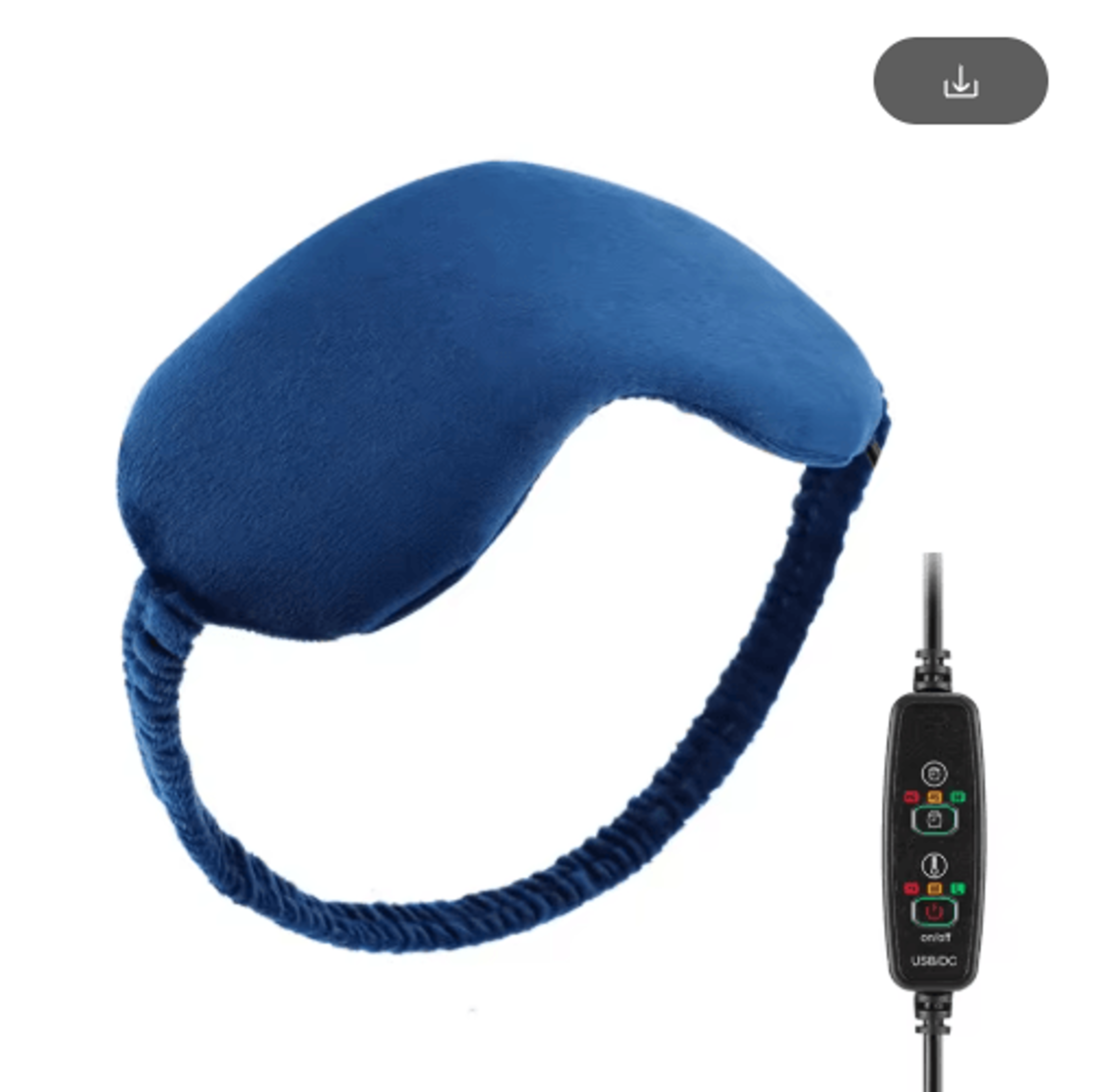 usb rechargeable heated eye massage mask – warm compress eyeshade for eye fatigue relief & sleep