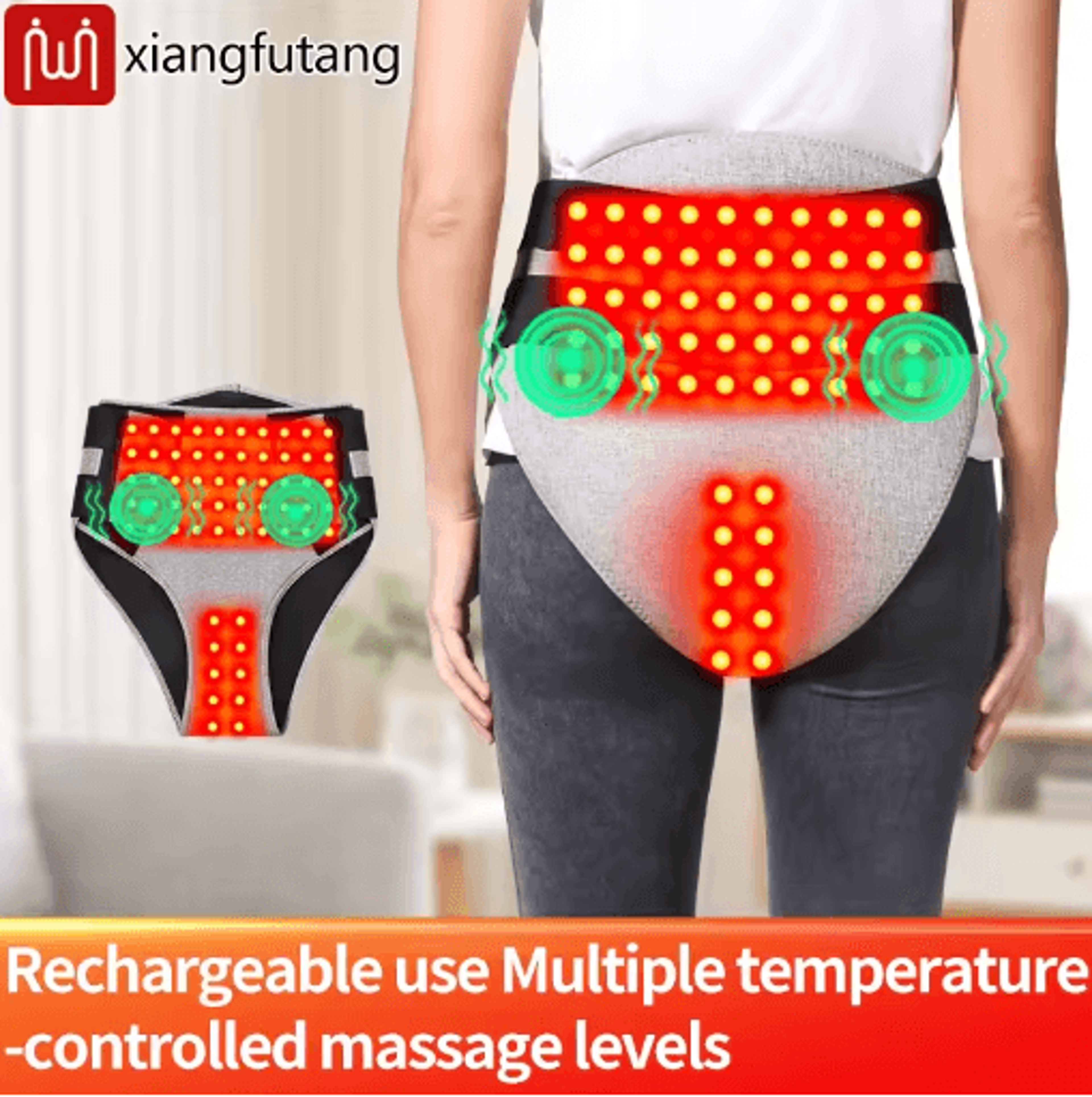 red light electric heated thermal underwear – winter heating base layer pants for men & women