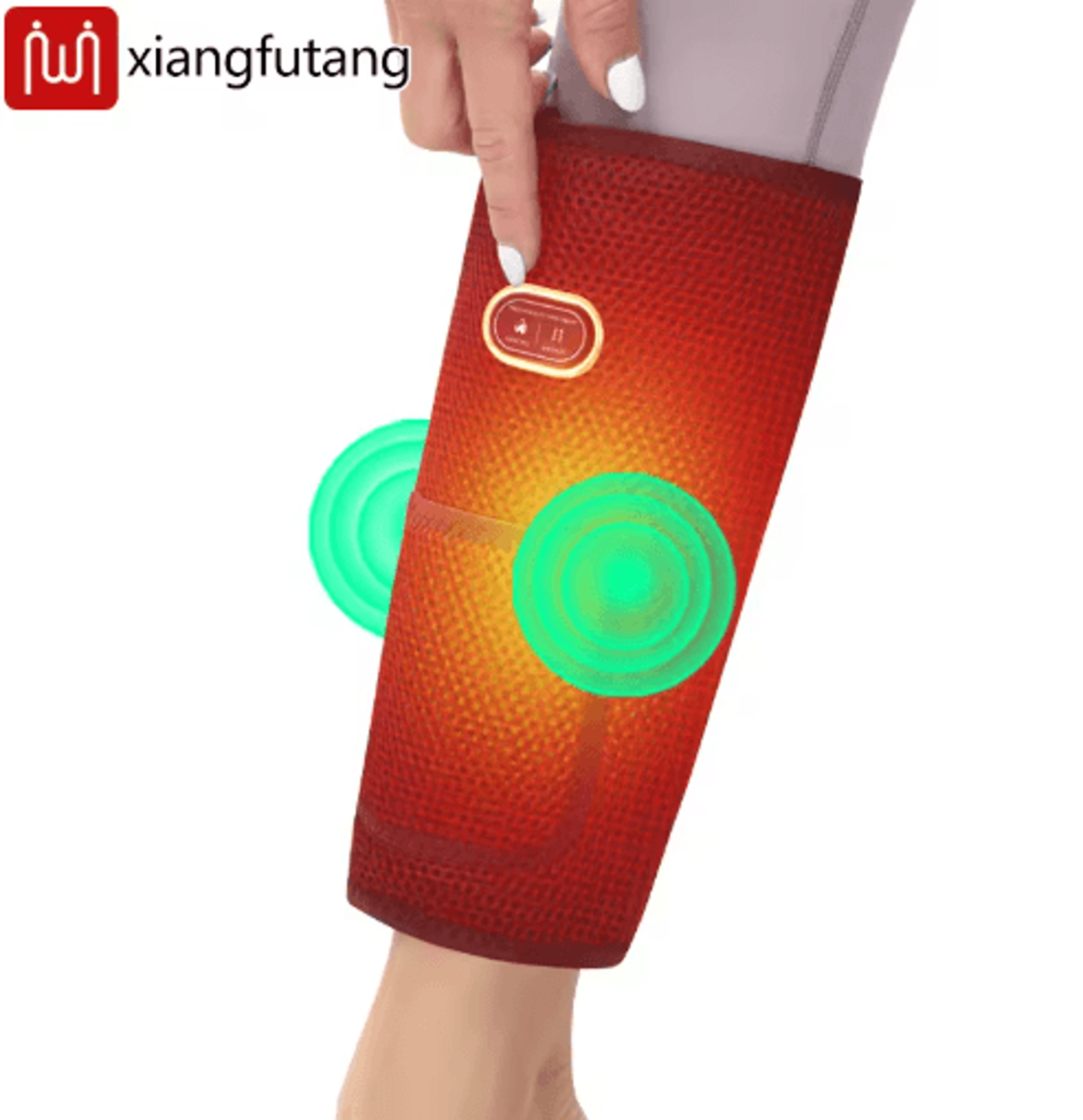 electric heated calf wrap with vibration – 3-mode heating leg & arm massager for muscle relaxation