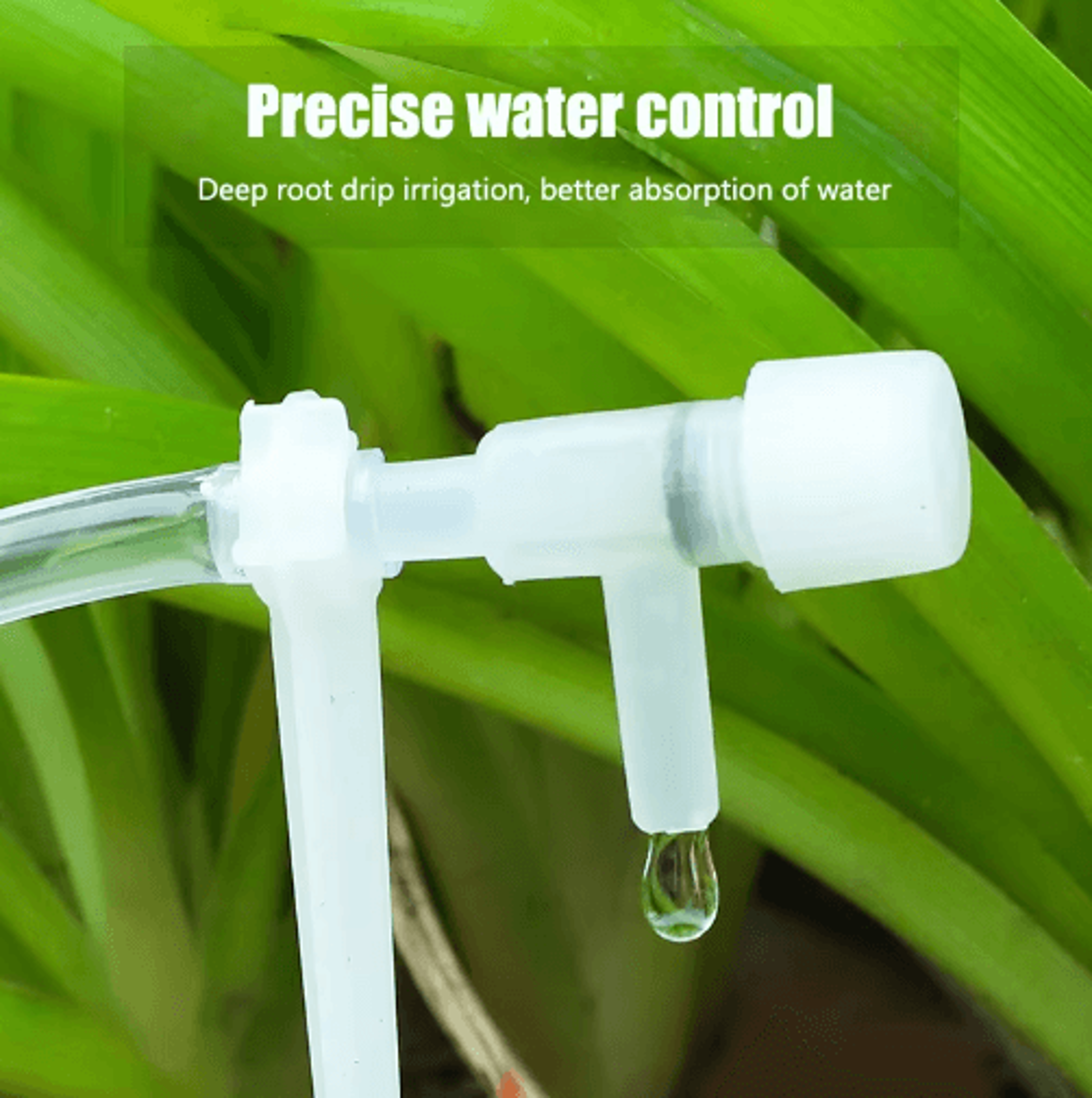 garden drip irrigation kit with adjustable flow valve – micro dripper watering system for potted plants & greenhouses