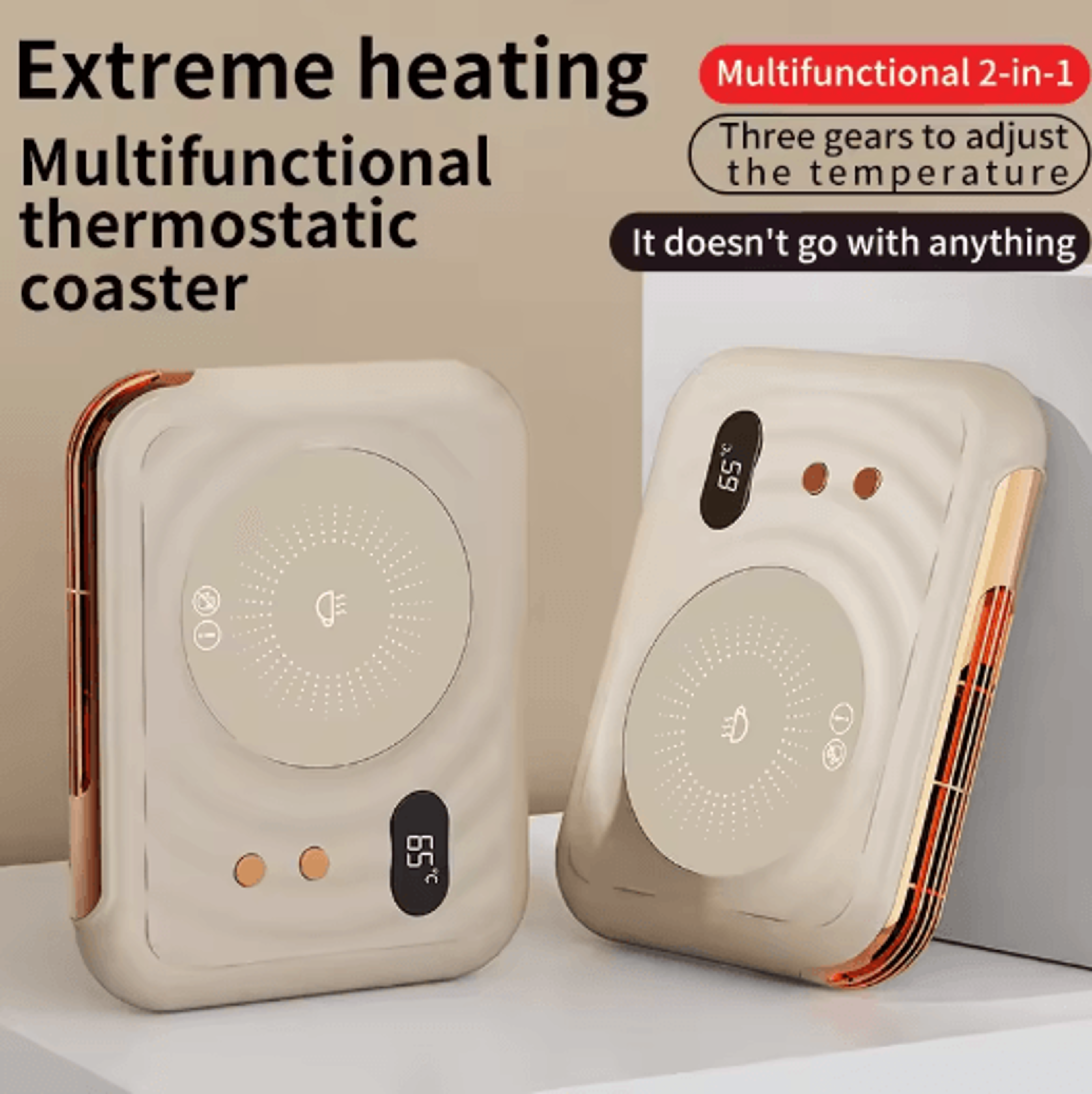 smart cup warmer with 3 temperature settings – coffee mug warmer & candle warmer plate
