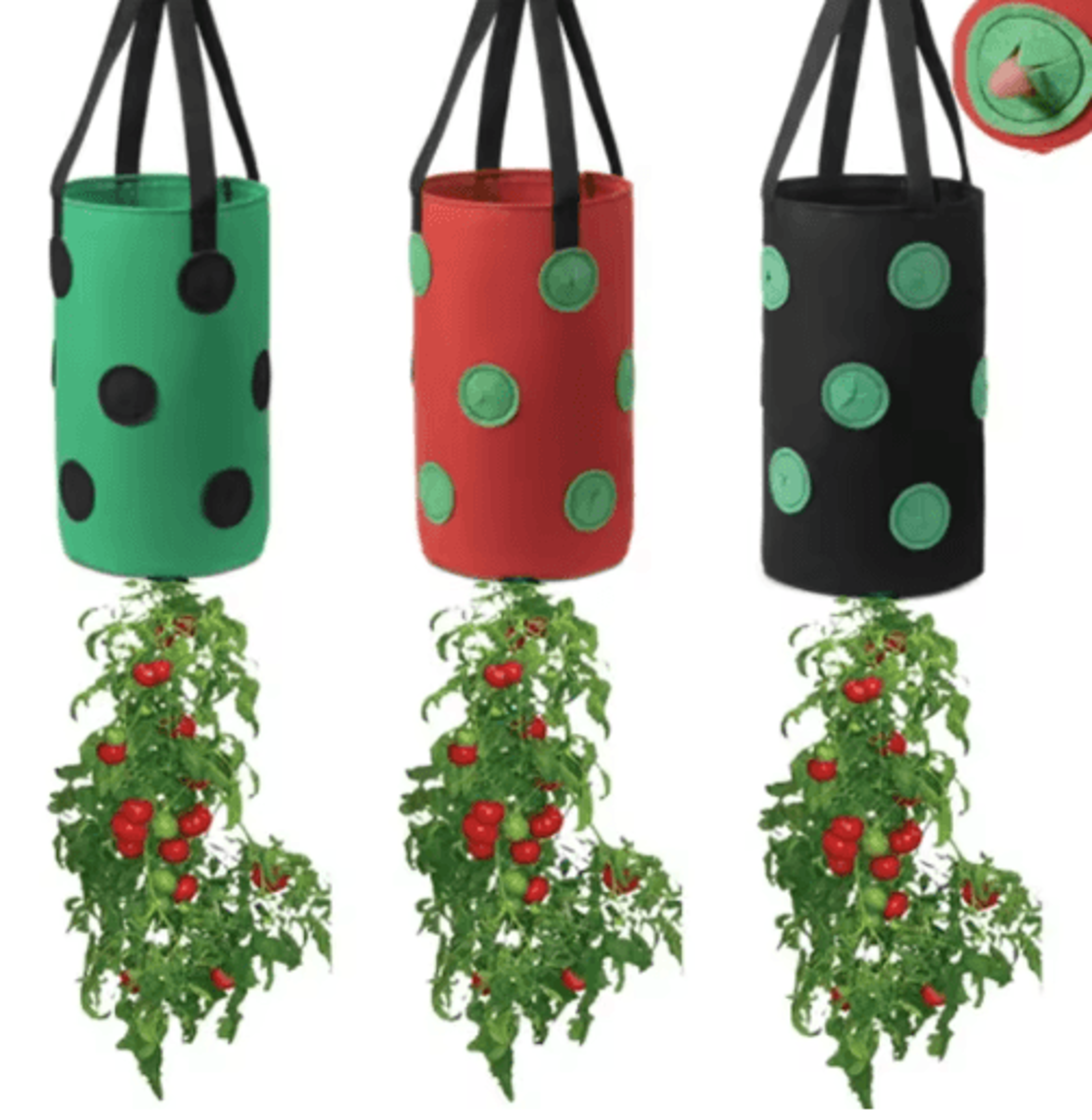 13-pocket felt hanging grow bag – multi-function vertical planter for tomatoes, strawberries, flowers & vegetables