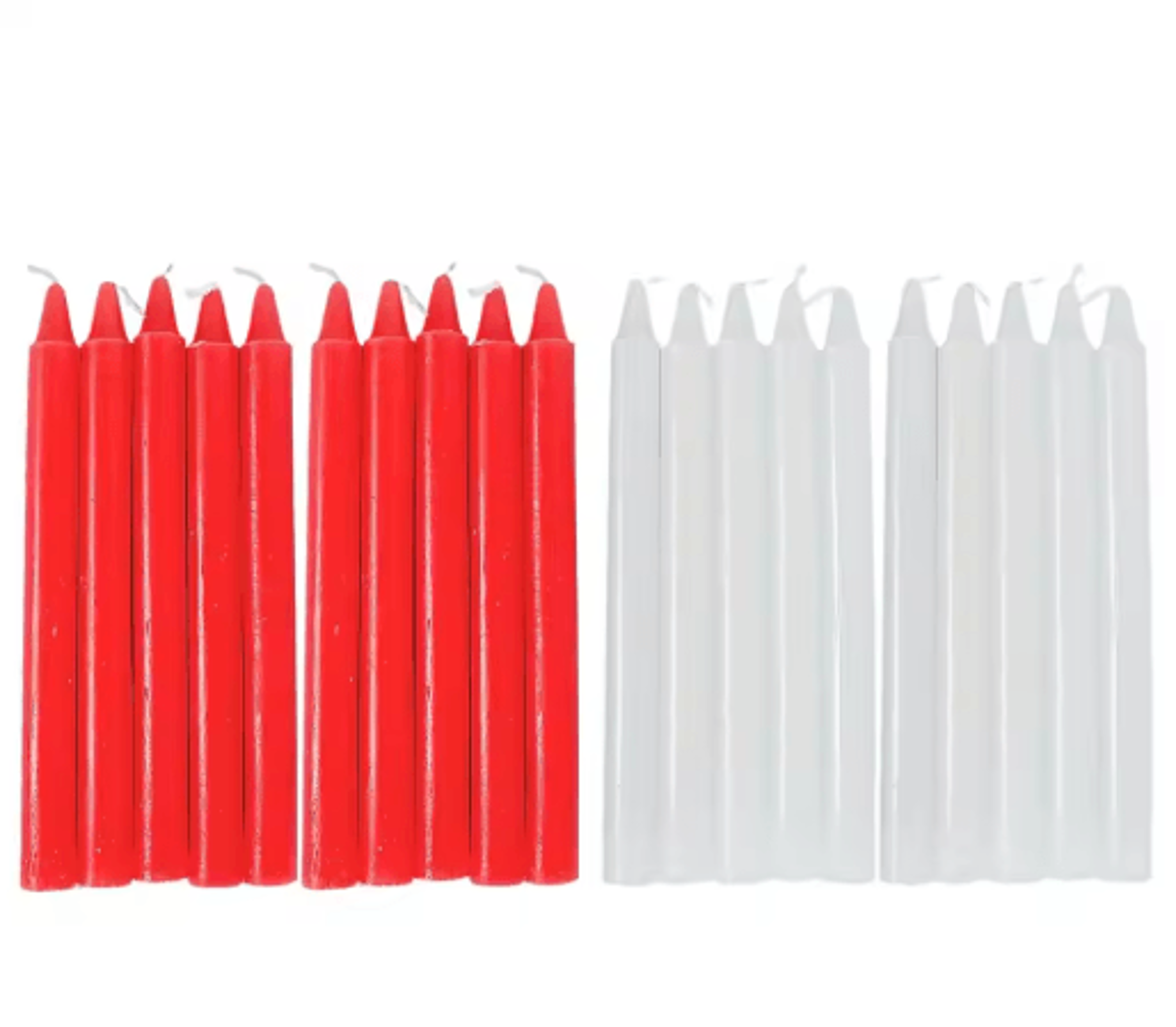 10pcs natural wax taper candles – unscented long-lasting candles for weddings, celebrations & home decor