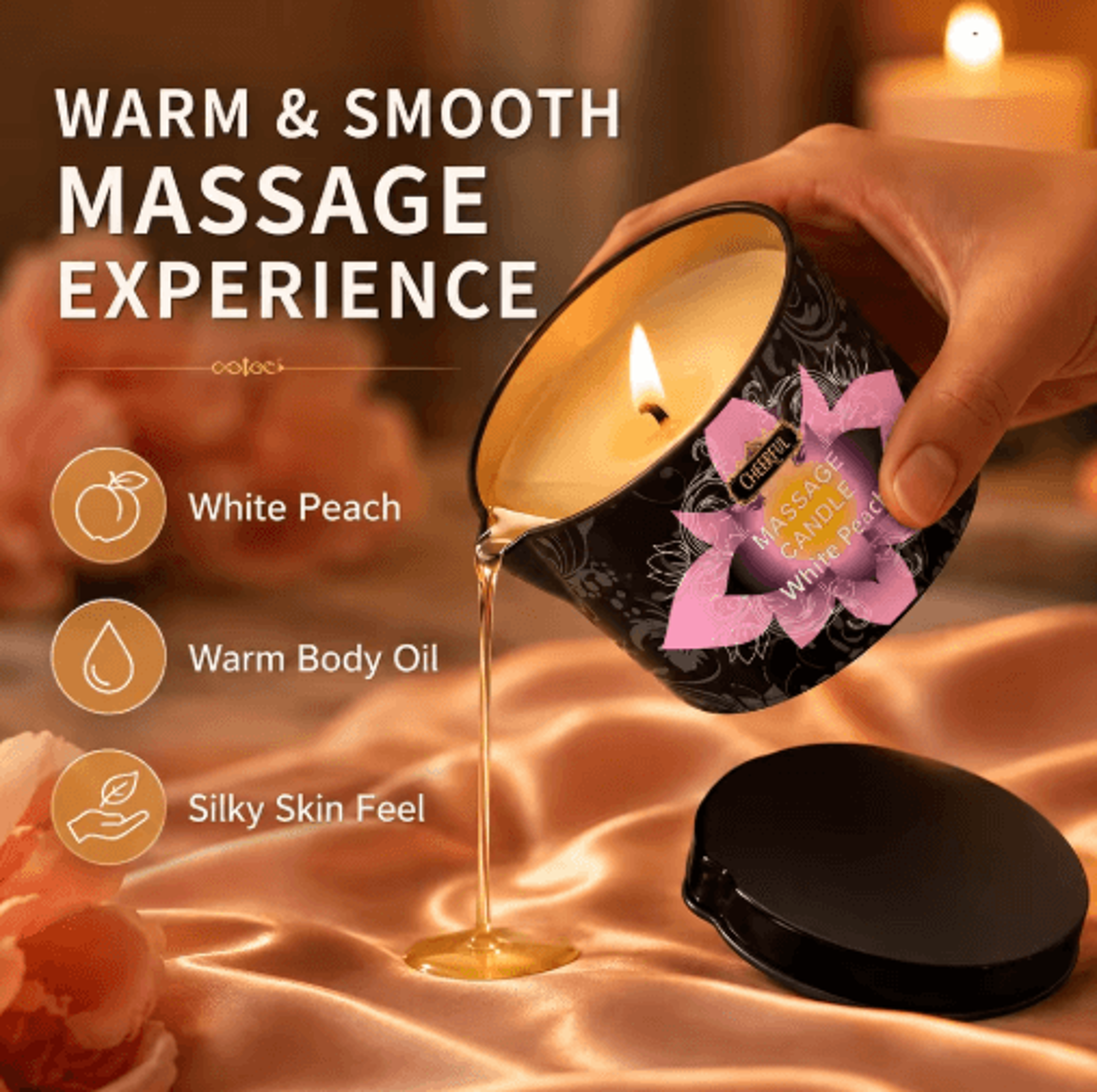 massage oil aromatherapy candle – moisturizing body massage candle in anti-scalding tin