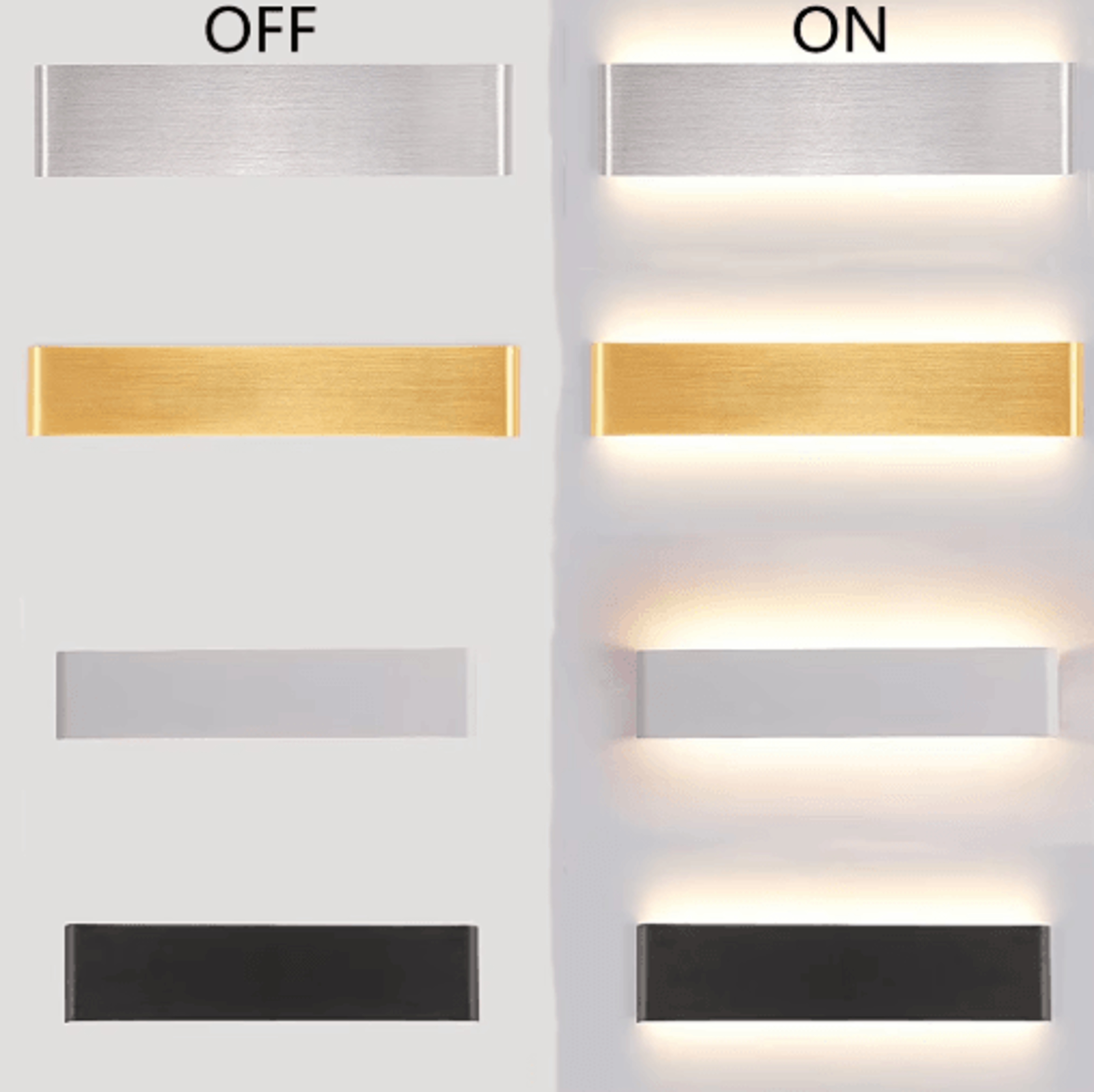 28w/32w smart led wall lamp – bluetooth app controlled dimmable modern indoor wall sconce