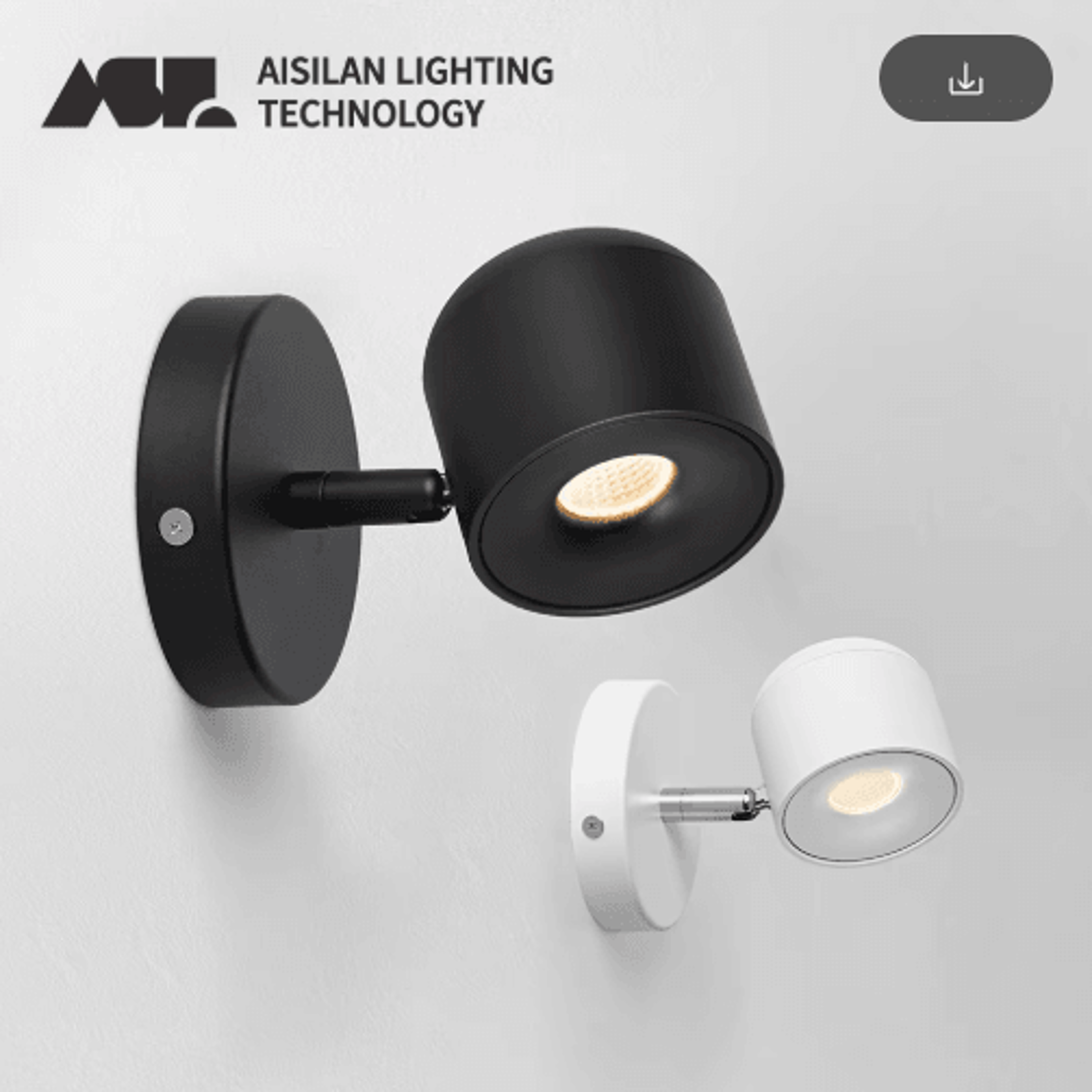 aisilan adjustable led wall sconce – dimmable spotlight for bedside reading, mirrors & pictures