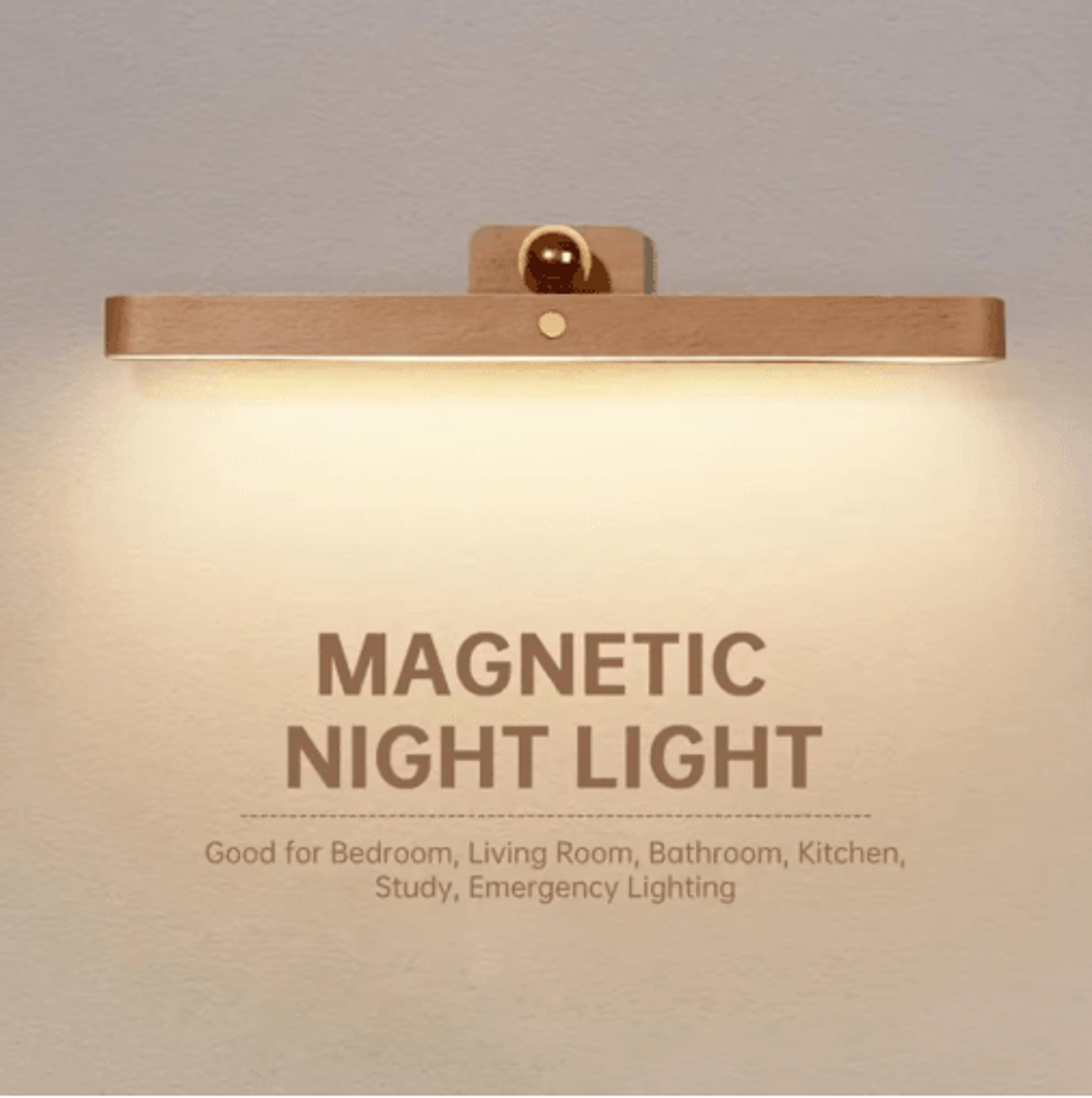 wooden cordless led wall lamp – adjustable bedside reading, mirror & night light