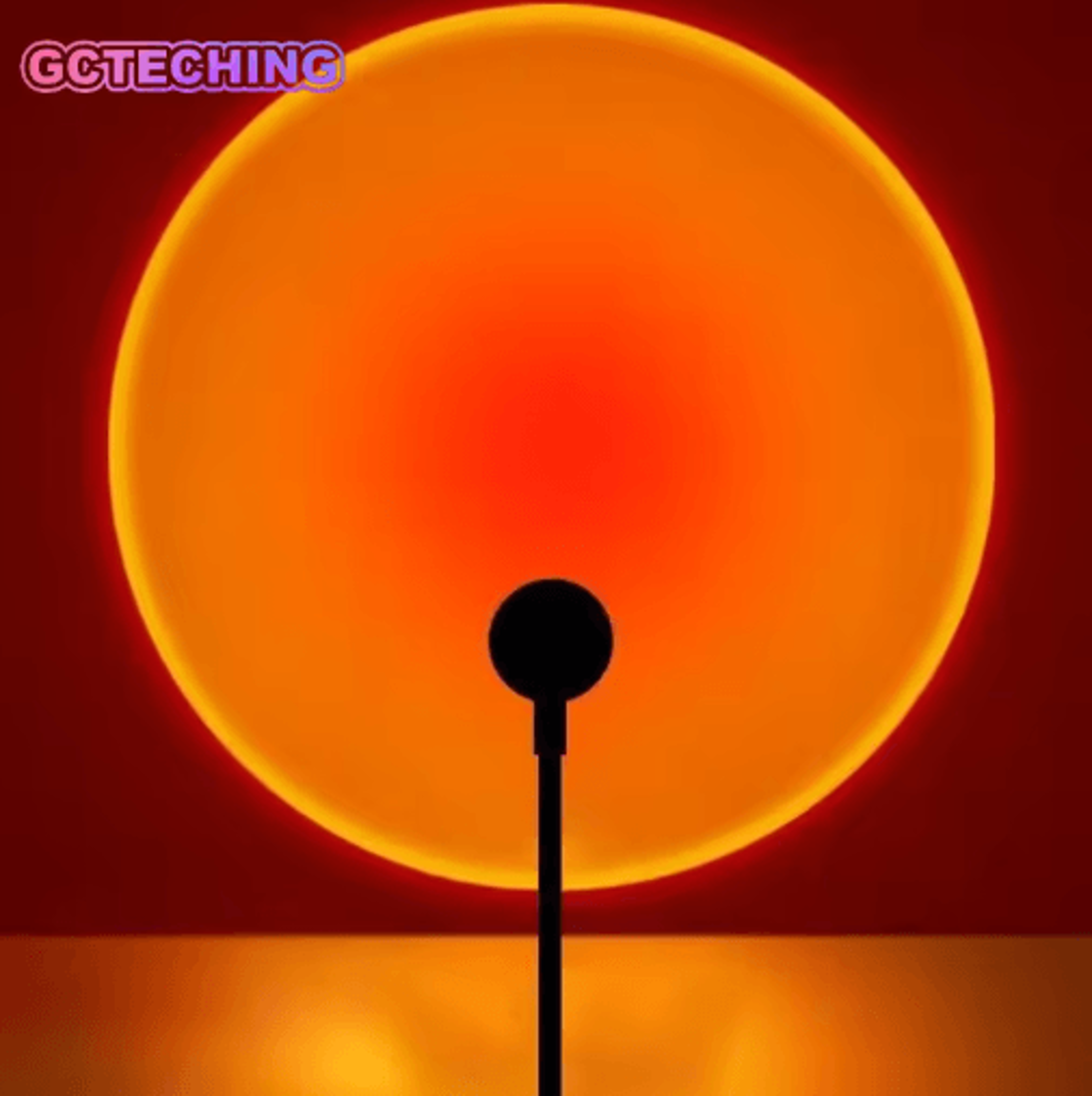 usb sunset projection lamp – warm romantic glow mood light for bedroom & living room decor