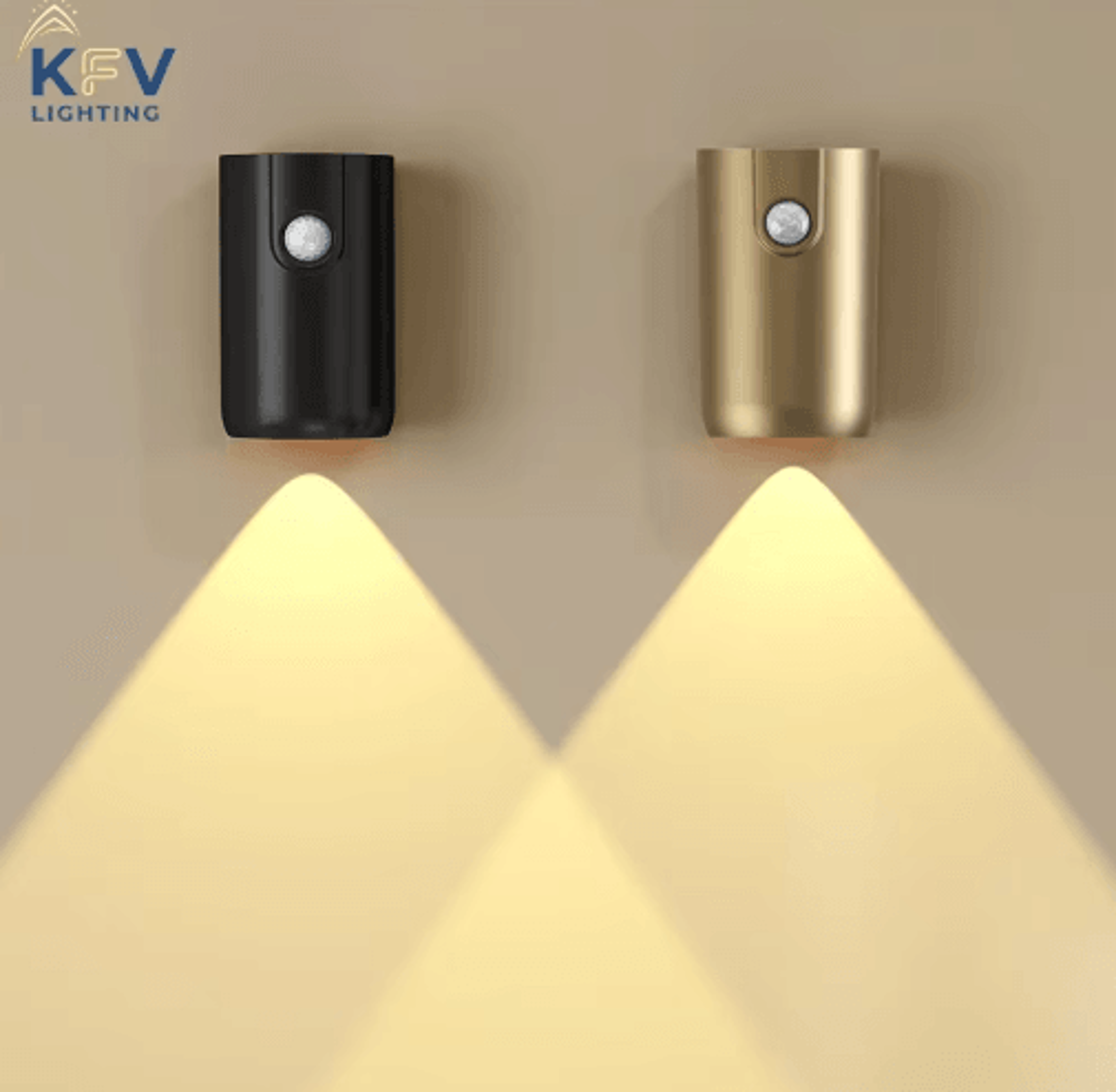 kfv motion sensor magnetic led wall spotlight – usb rechargeable art & picture accent light