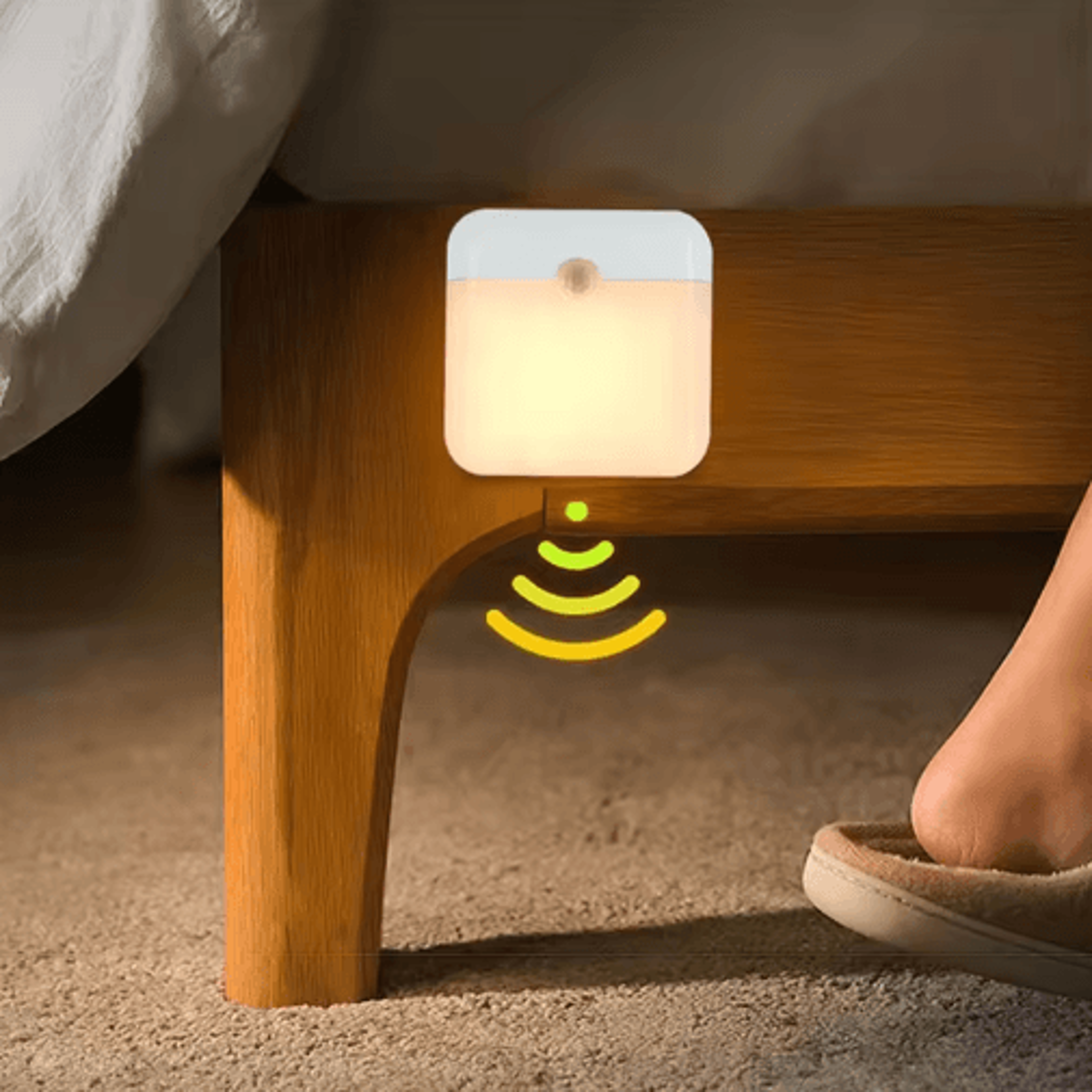 square led motion sensor night light – usb type-c rechargeable lamp for closet, kitchen & stairs