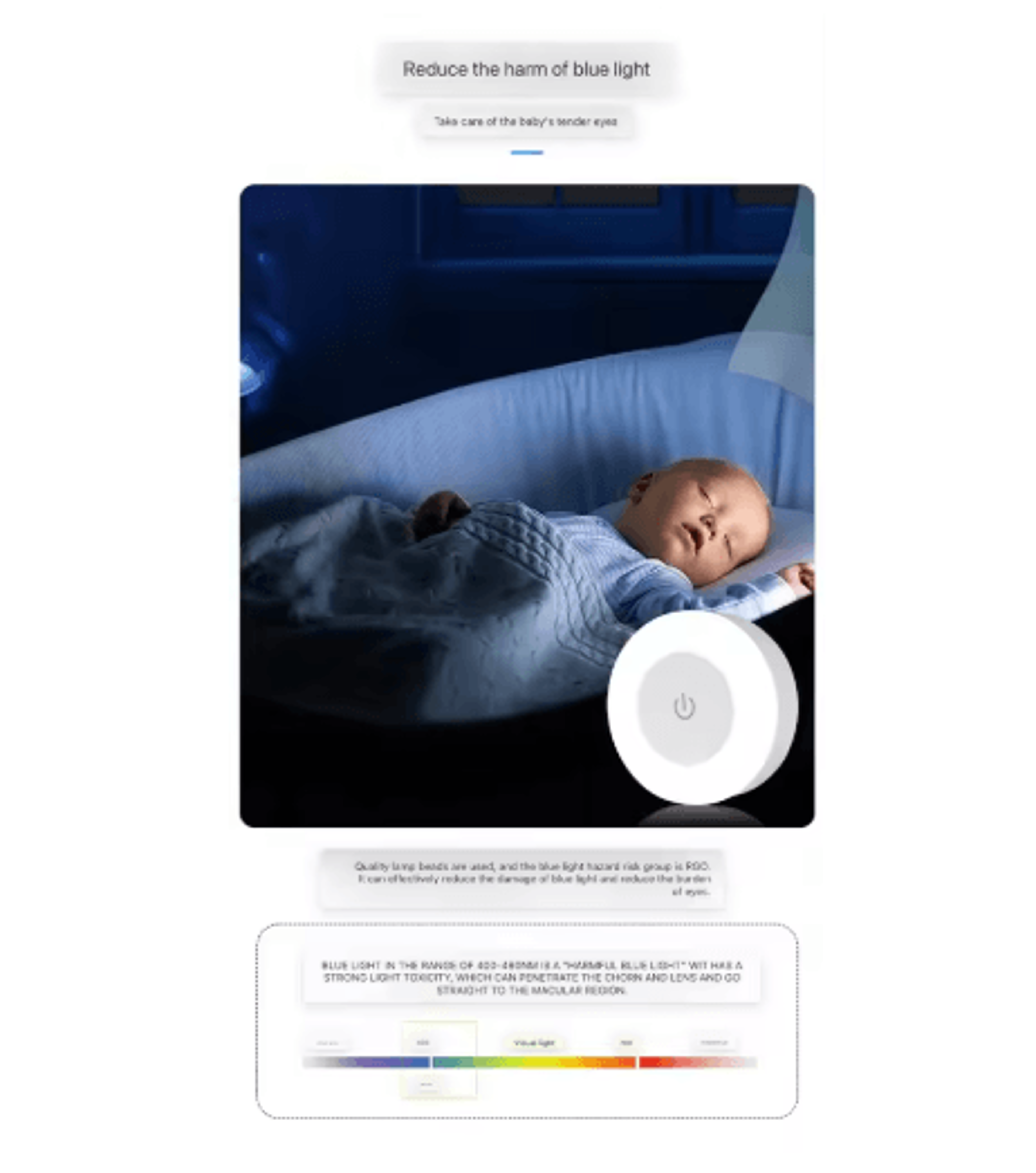 rechargeable round led touch night light – magnetic usb cordless wall lamp for bedroom & hallway